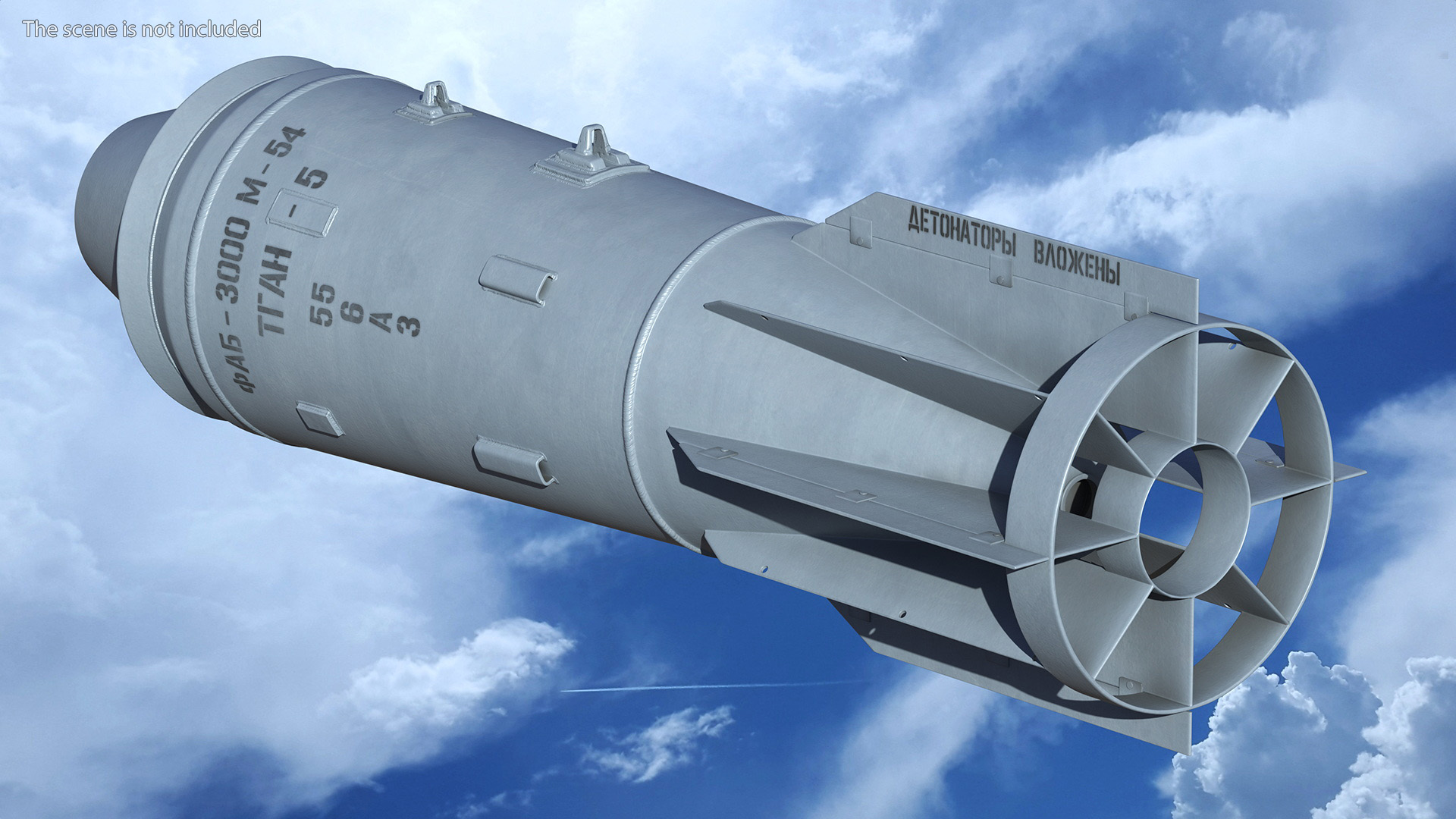 3D model Russian FAB 3000 Air Bomb