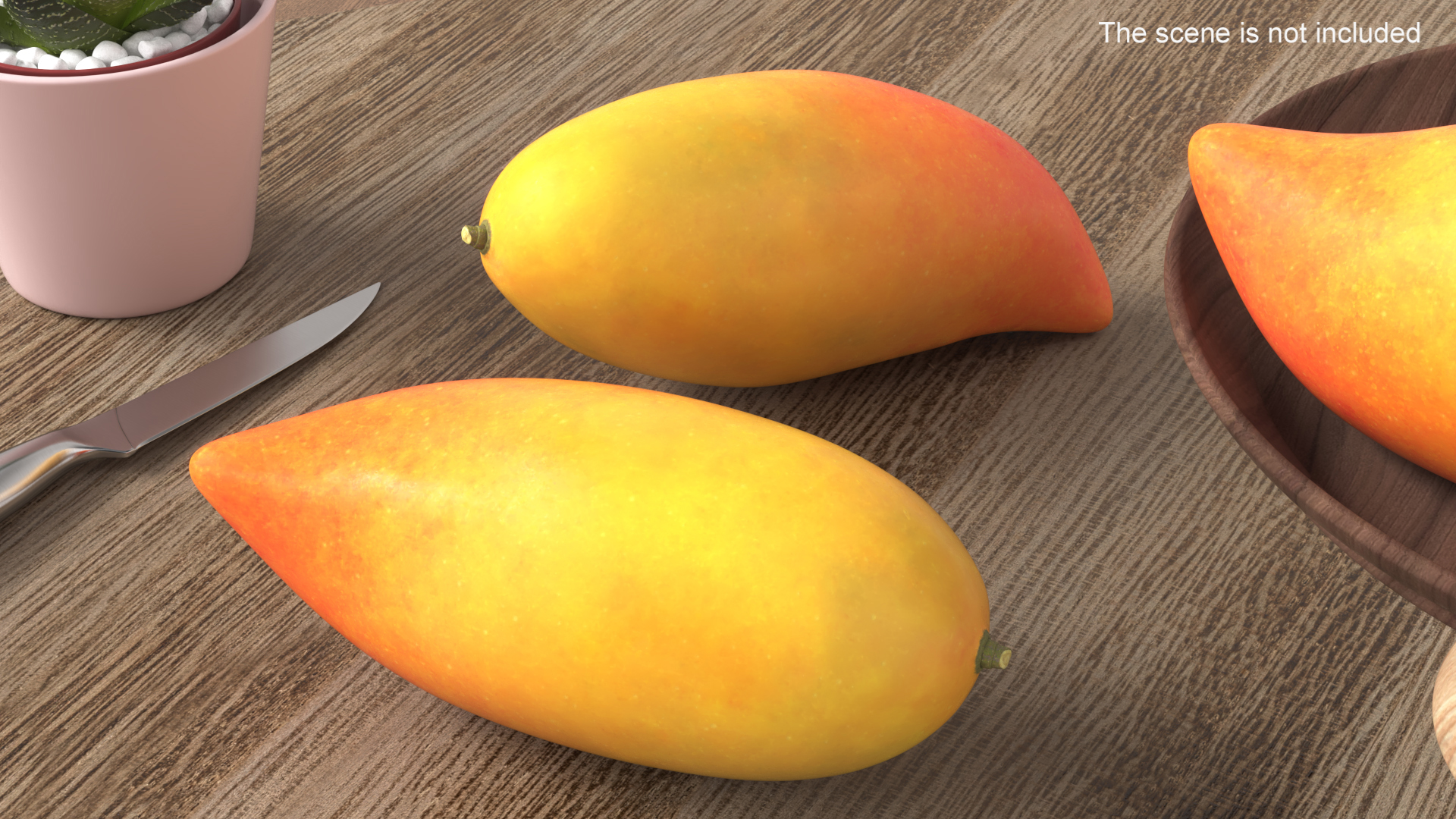 3D model Long Mango Red Ivory