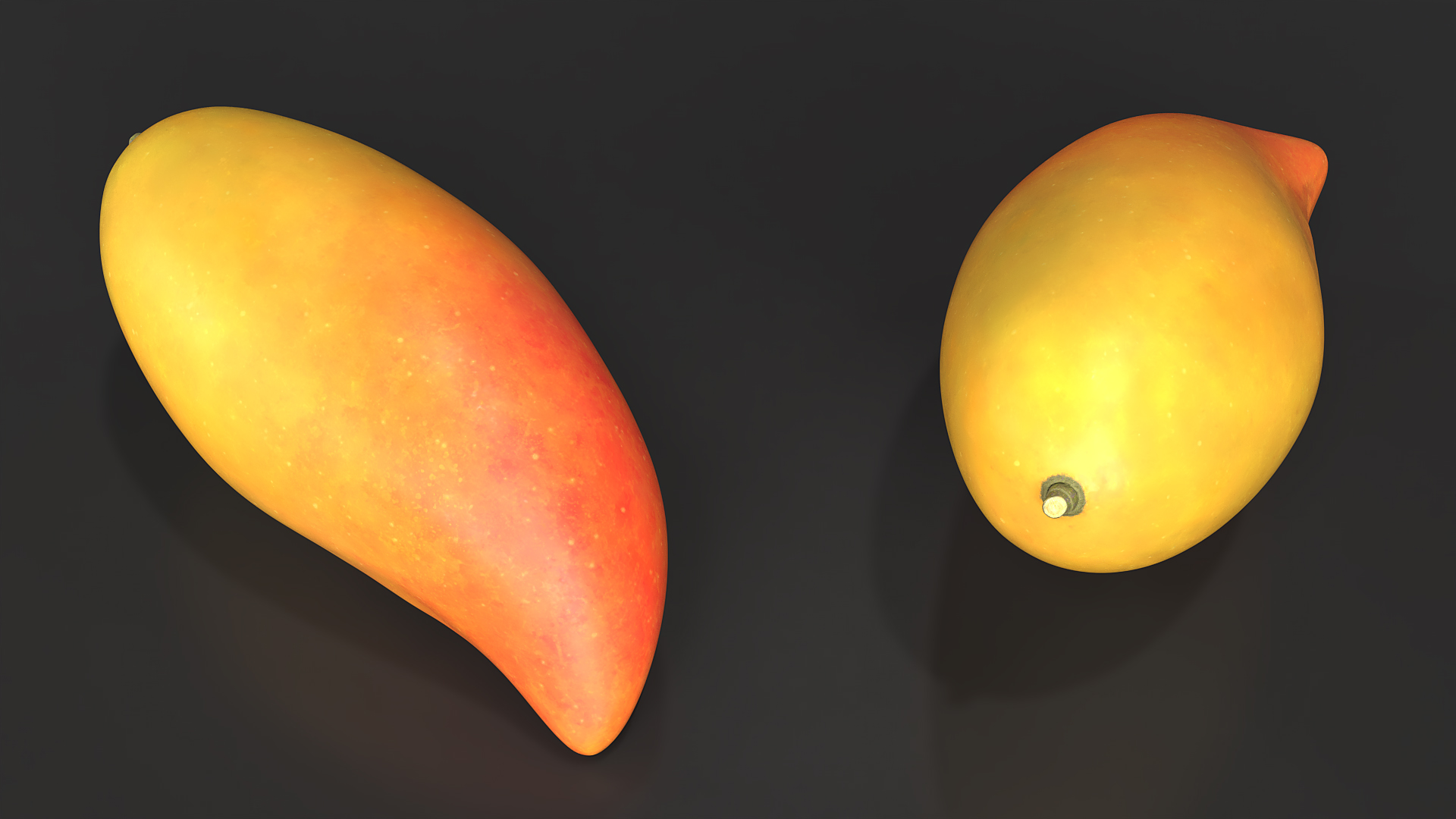 3D model Long Mango Red Ivory