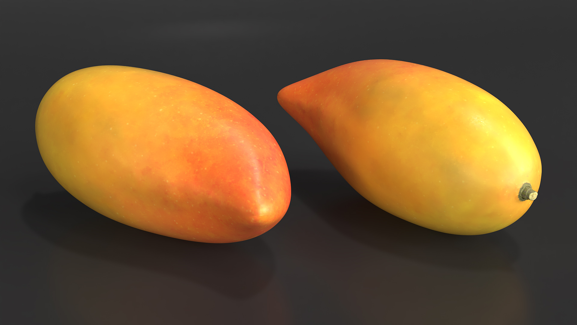 3D model Long Mango Red Ivory