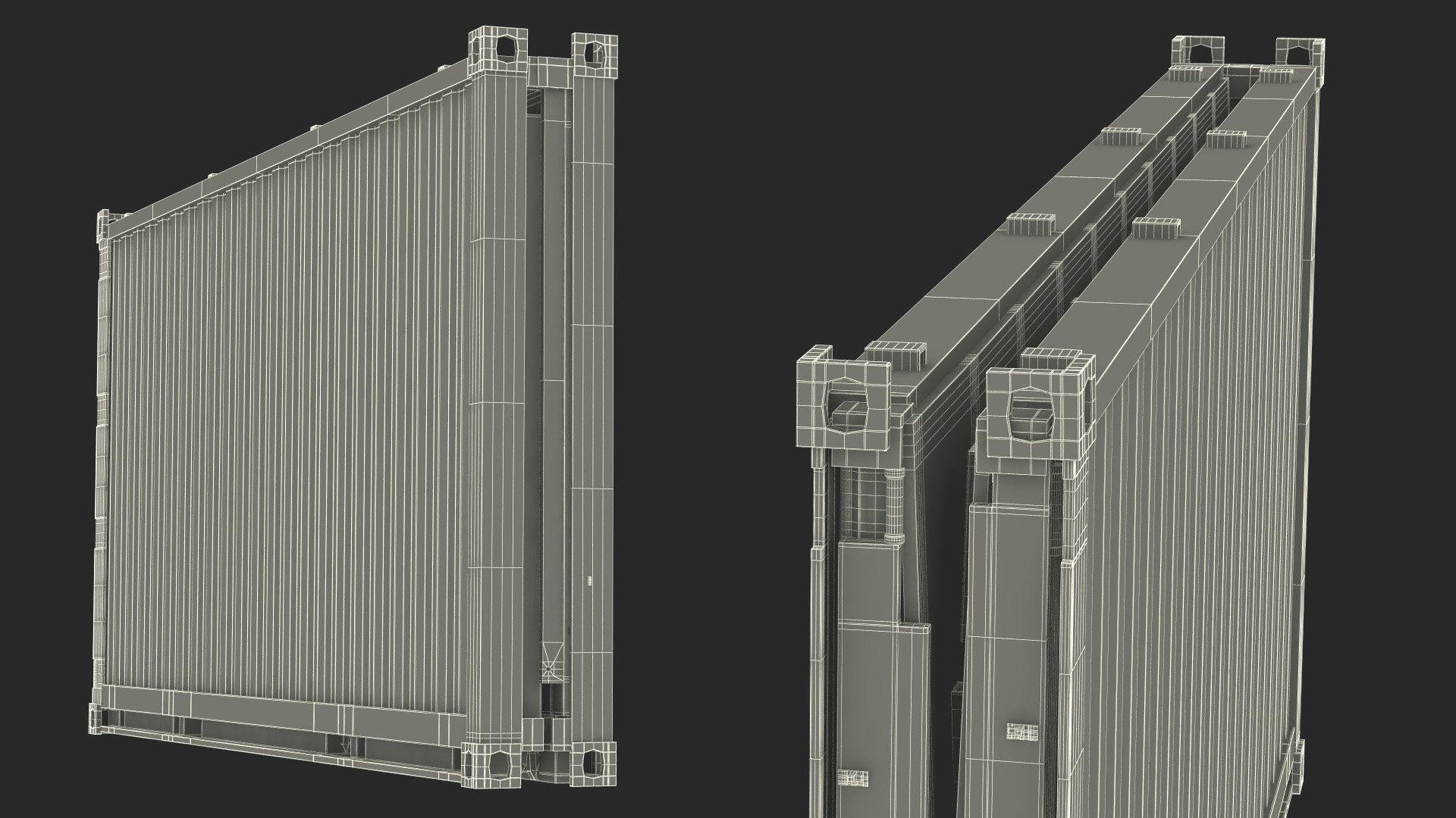 Staxxon Folding Shipping Container 3D model