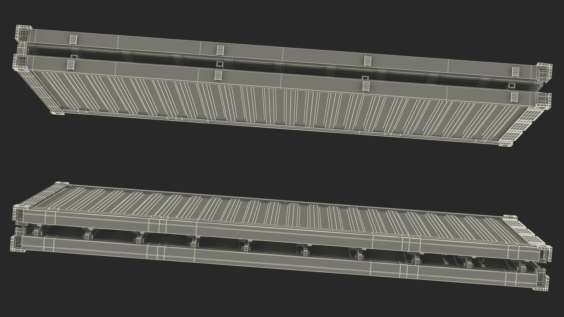 Staxxon Folding Shipping Container 3D model
