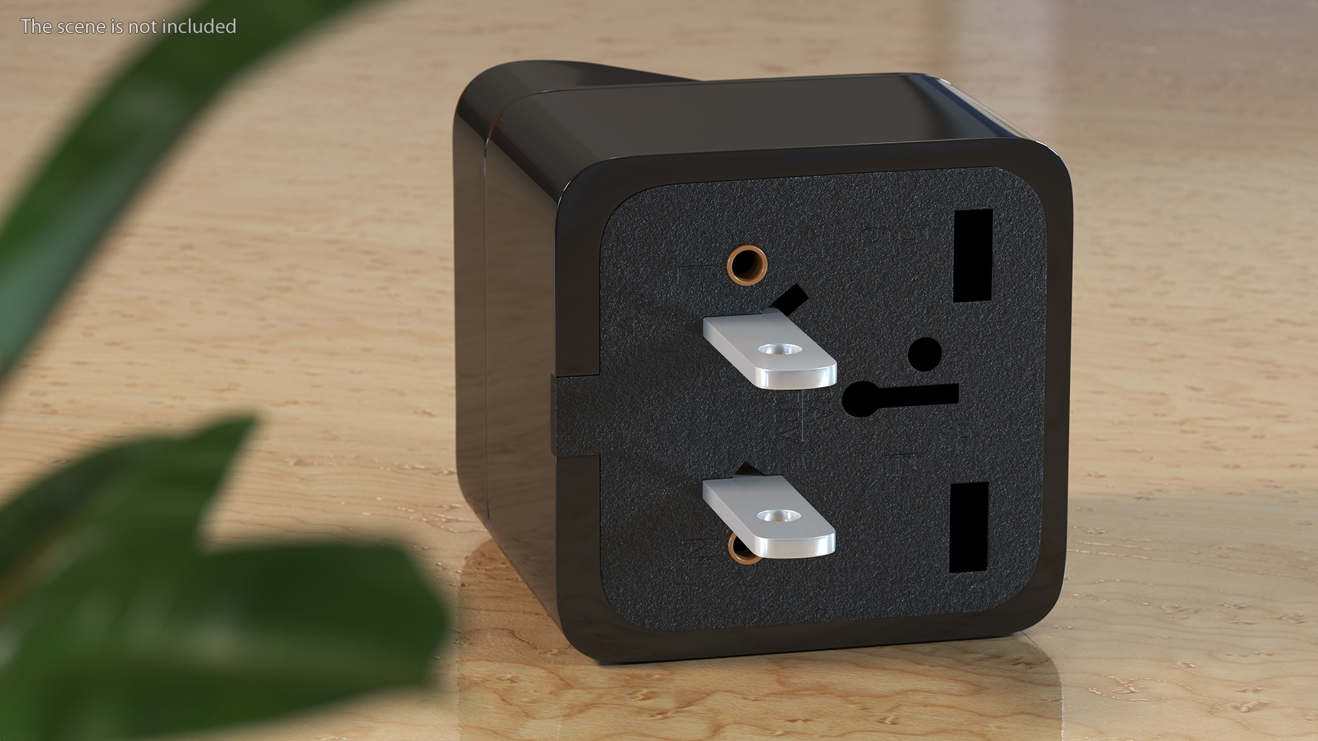 3D model Type A Plug Adapter Black