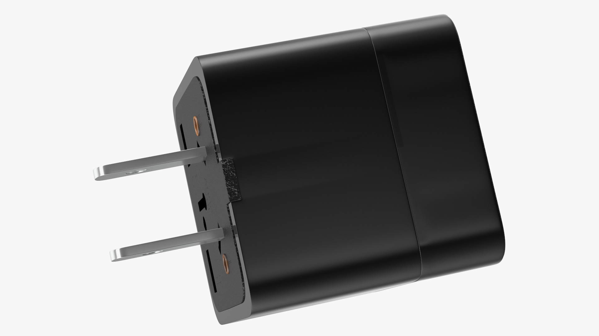 3D model Type A Plug Adapter Black