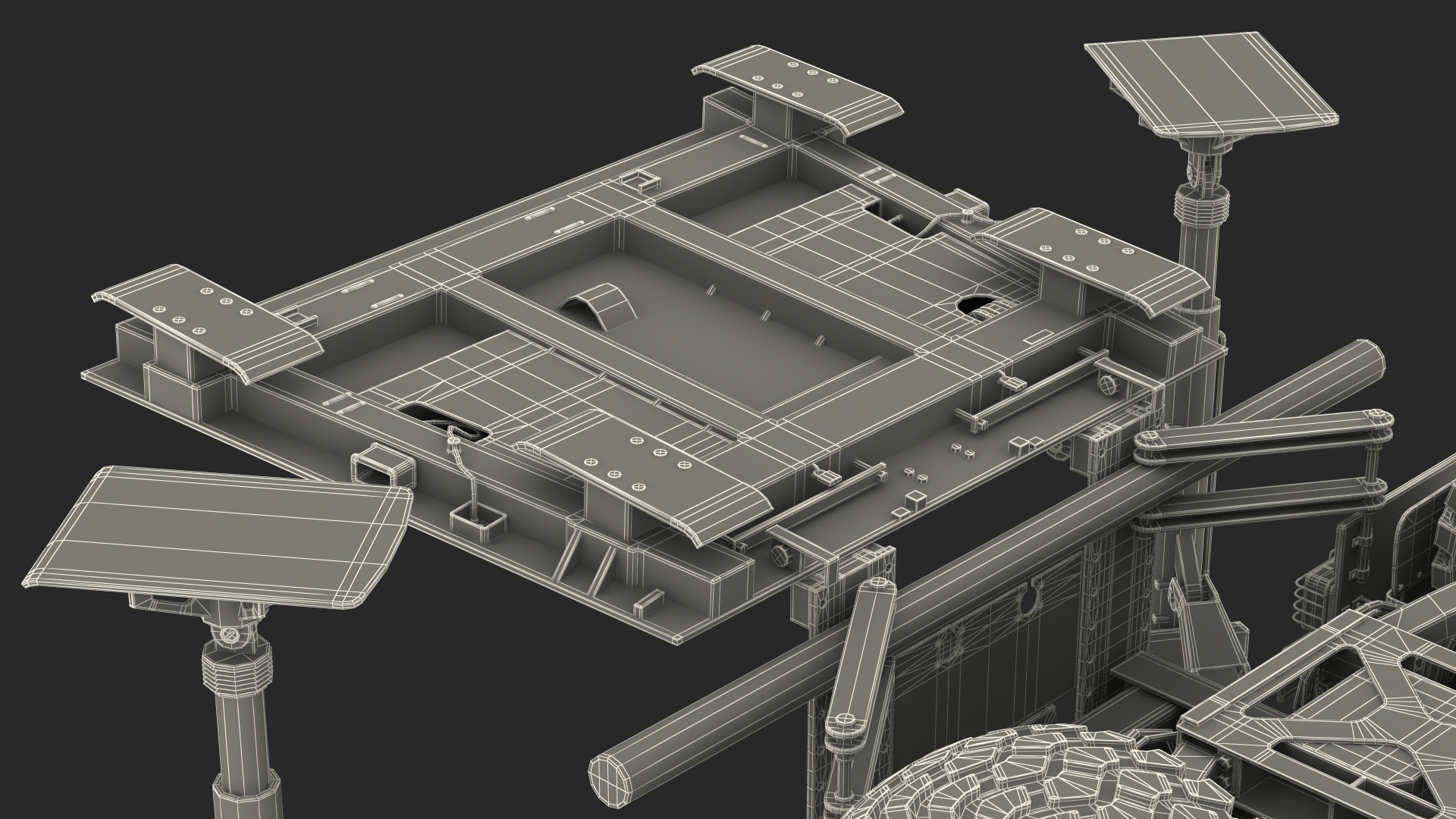 3D Mobile Medium Range Air Defense Missile System Armed Position