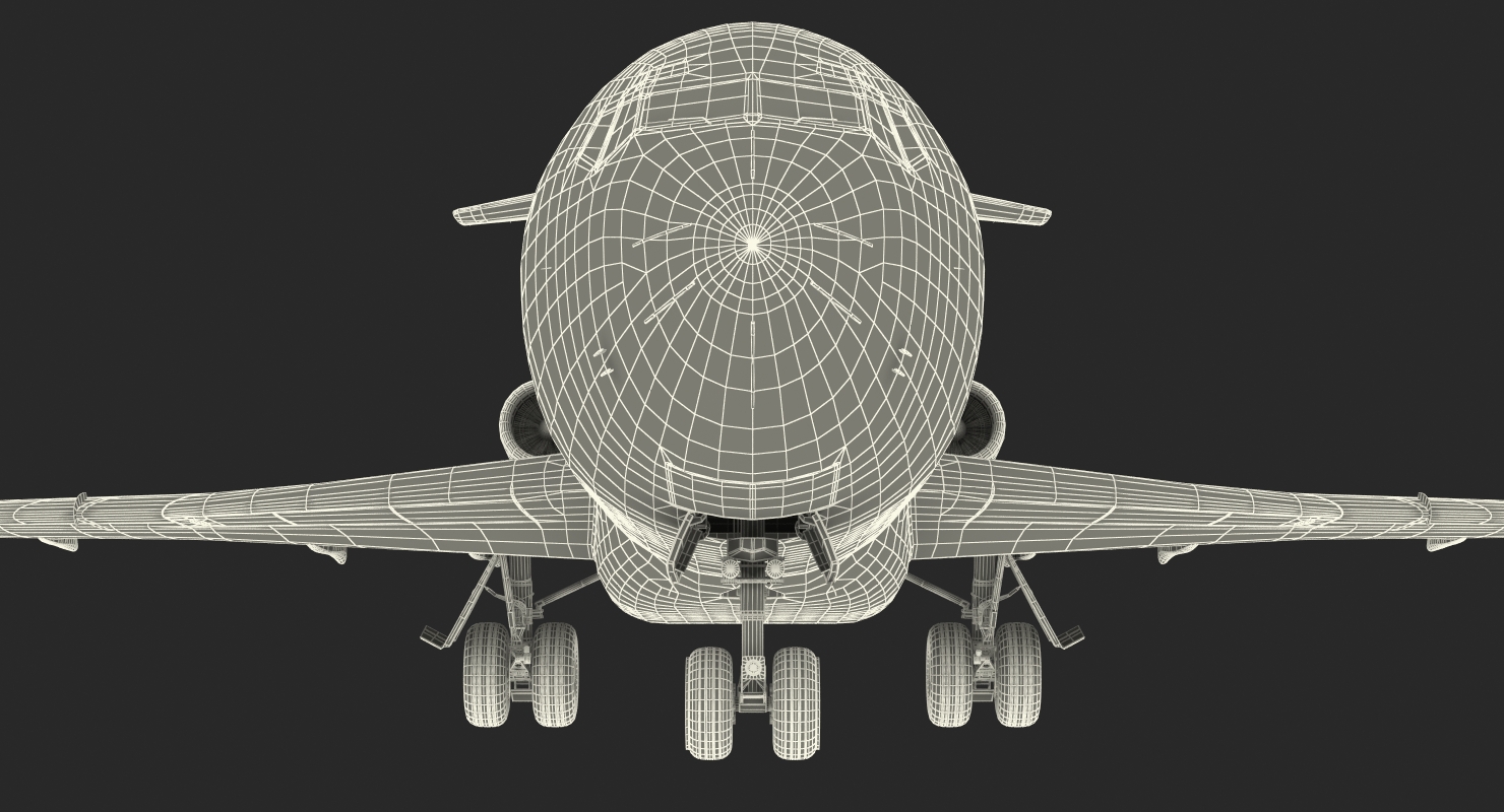Boeing 727 100 Private Generic Rigged 3D