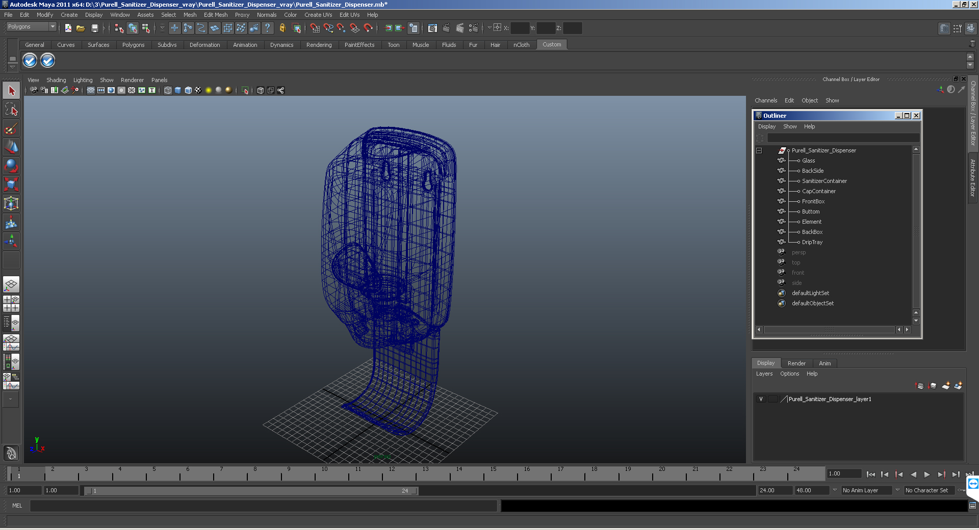 3D Purell Sanitizer Dispenser