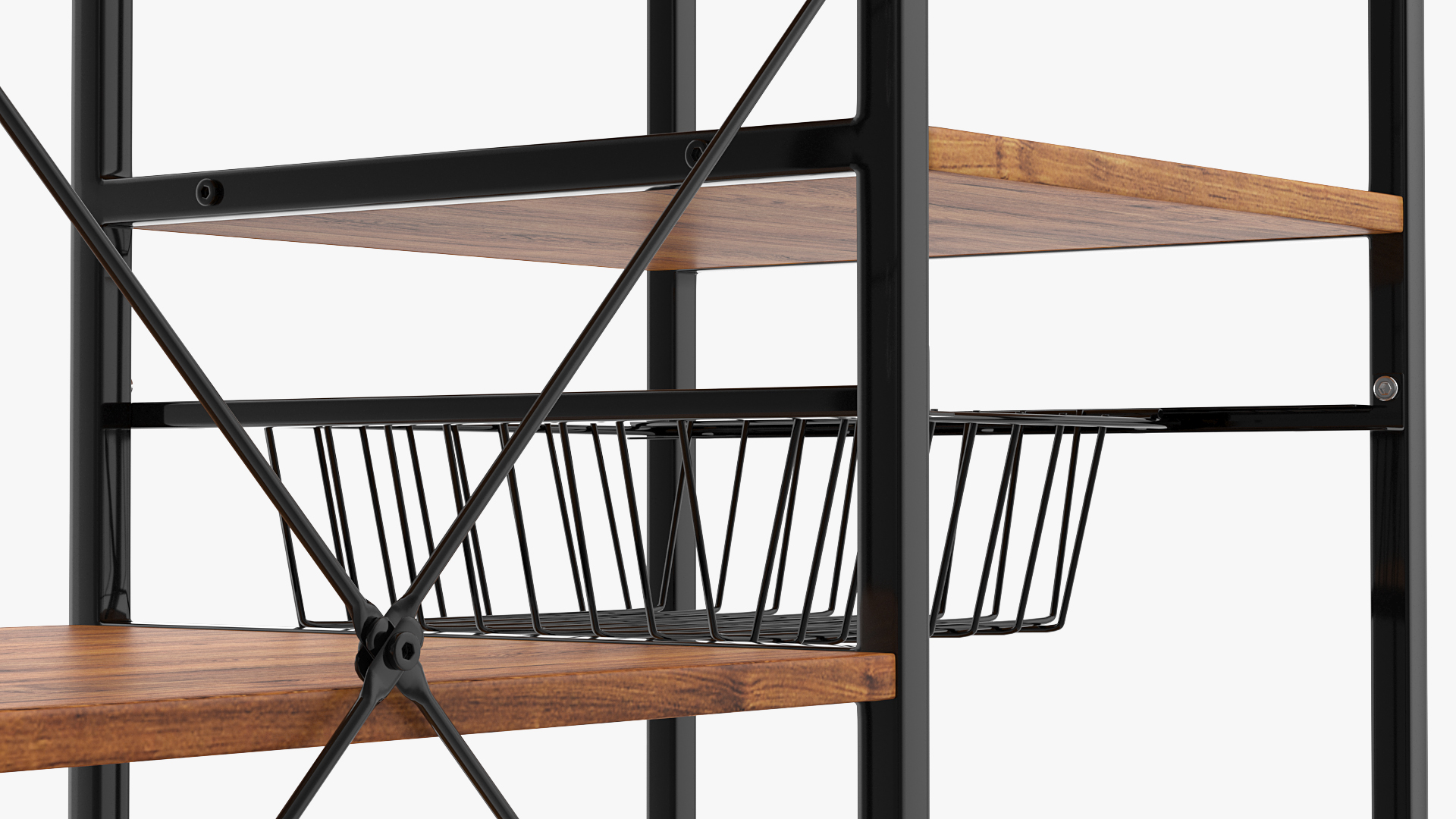 Vintage Kitchen Bakers Rack 3D