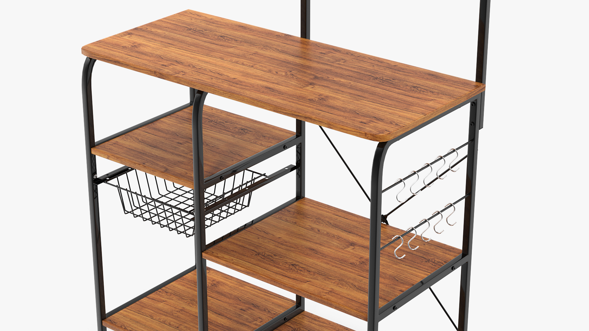 Vintage Kitchen Bakers Rack 3D