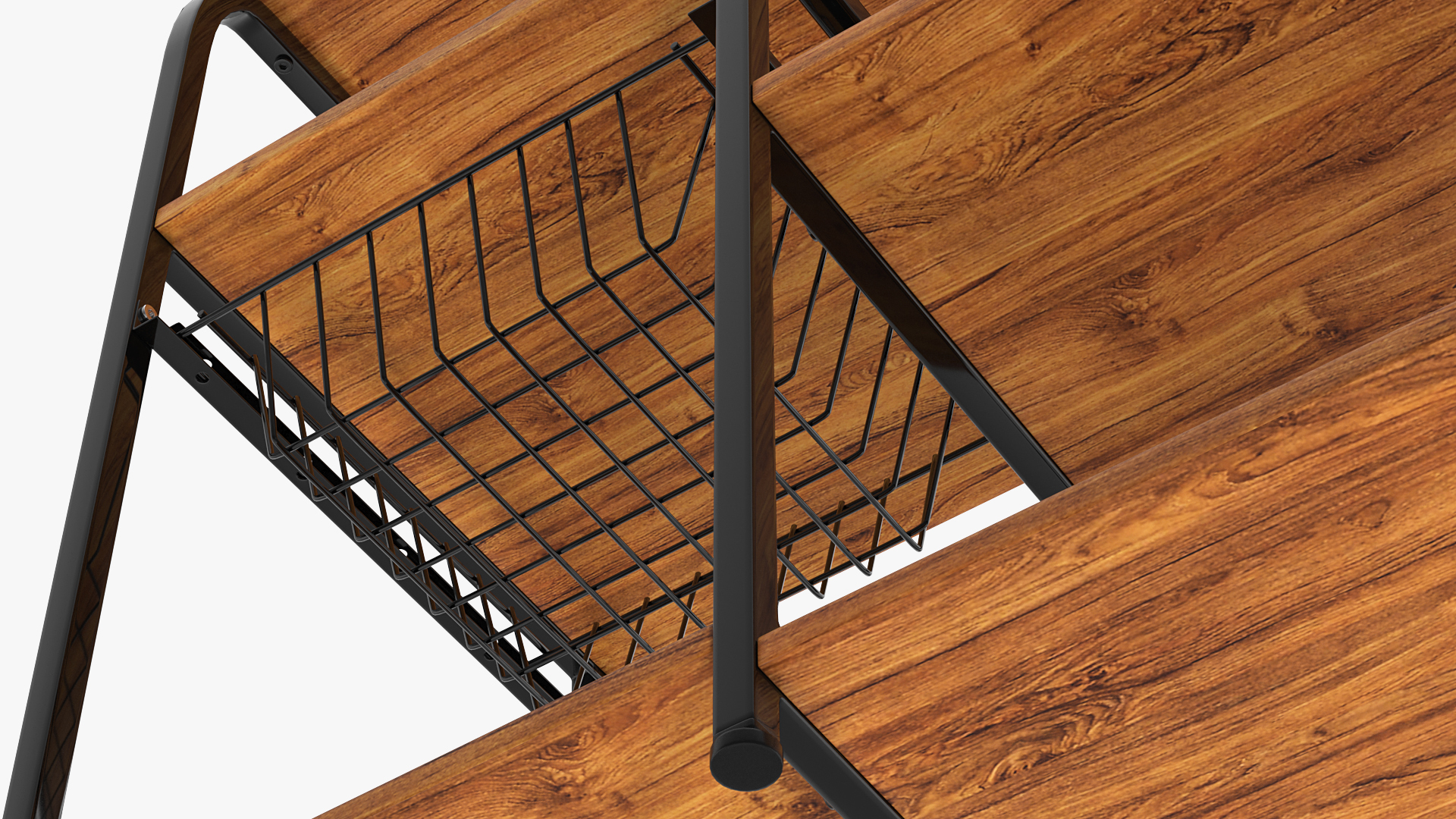 Vintage Kitchen Bakers Rack 3D