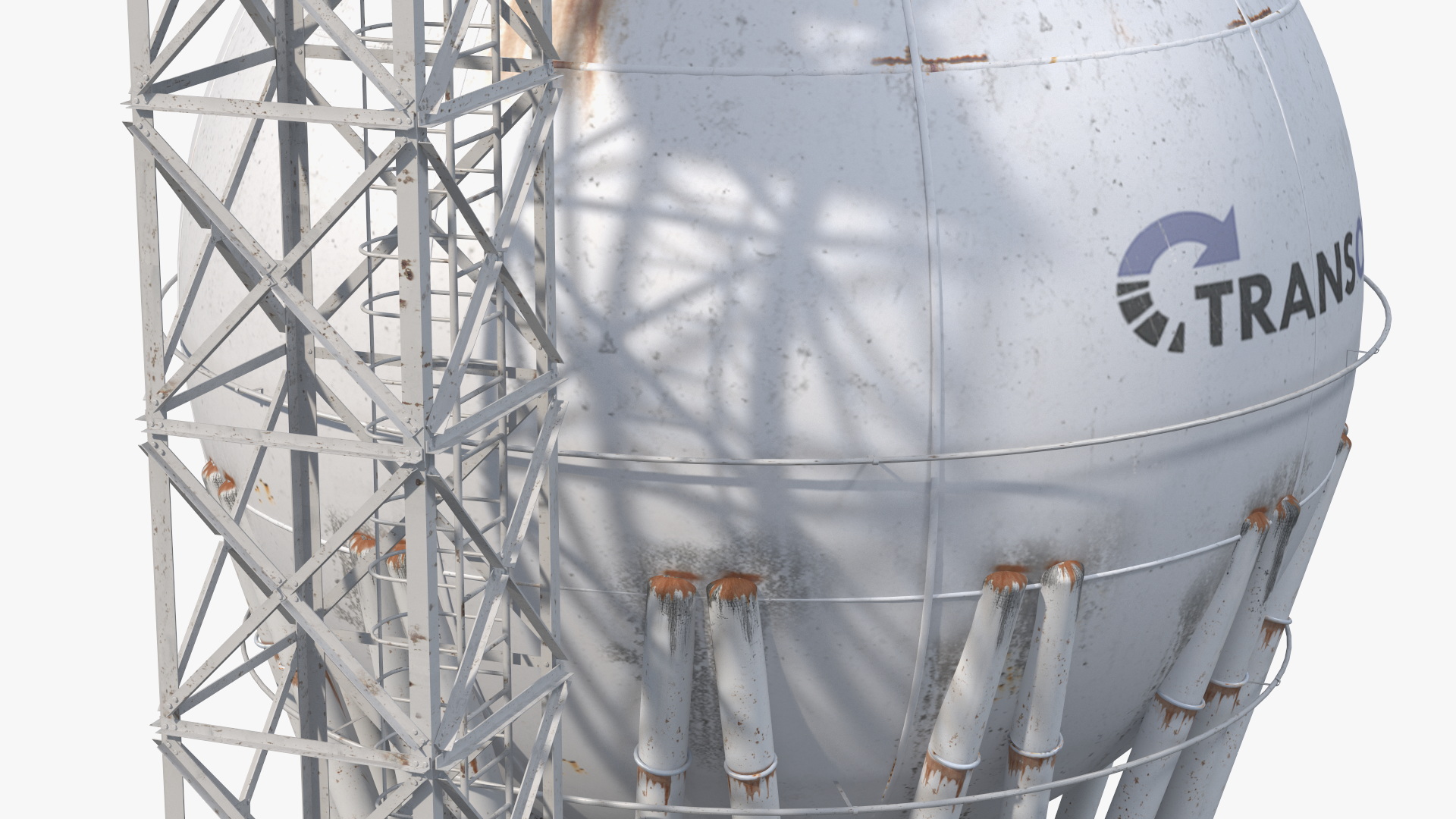 Crude Oil Storage Tank 3D