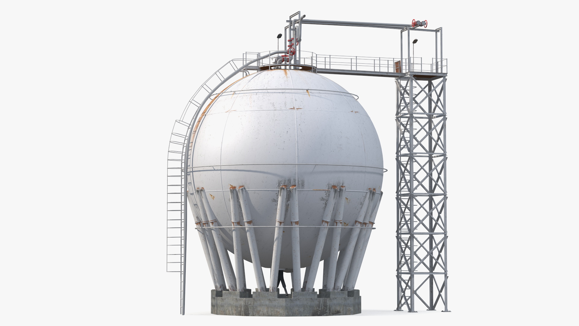 Crude Oil Storage Tank 3D