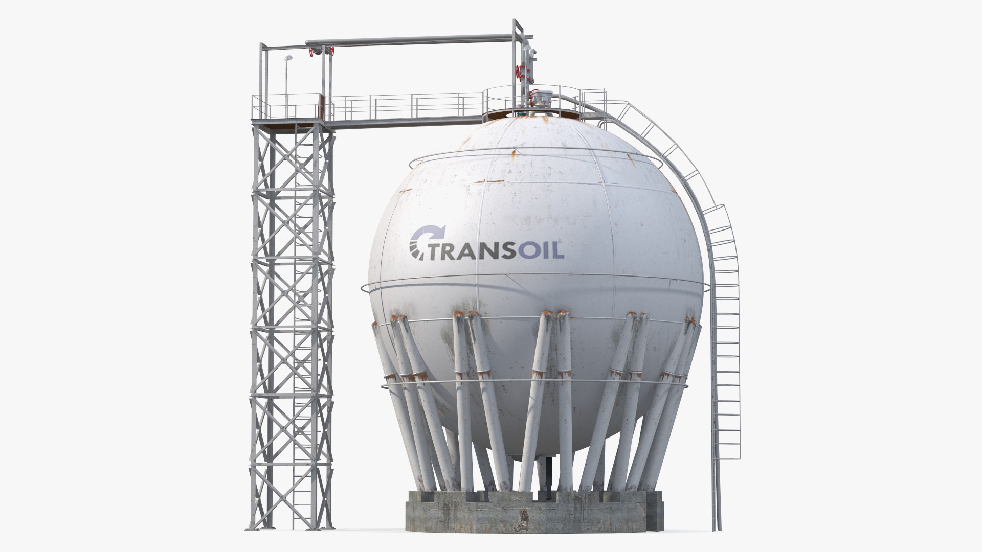Crude Oil Storage Tank 3D