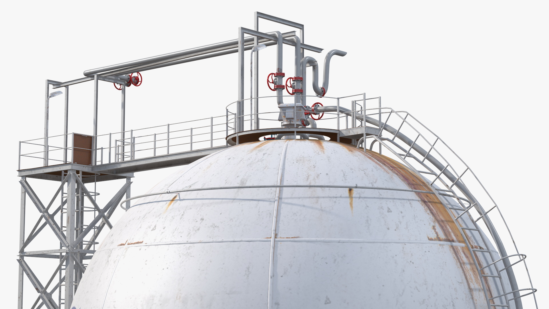 Crude Oil Storage Tank 3D
