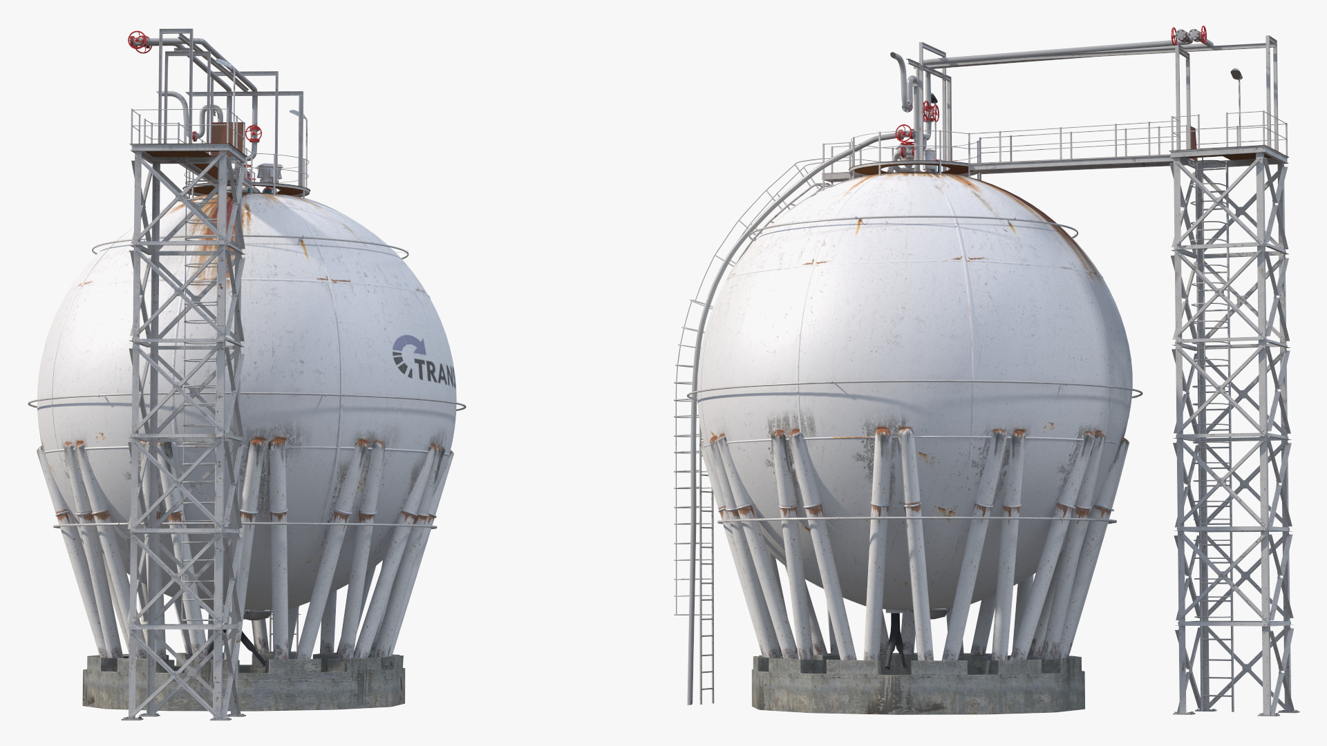 Crude Oil Storage Tank 3D
