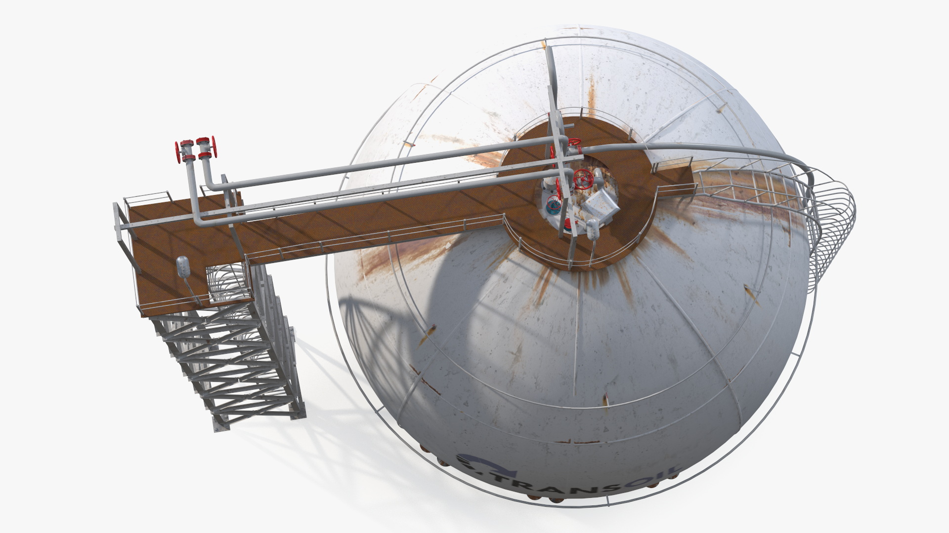 Crude Oil Storage Tank 3D