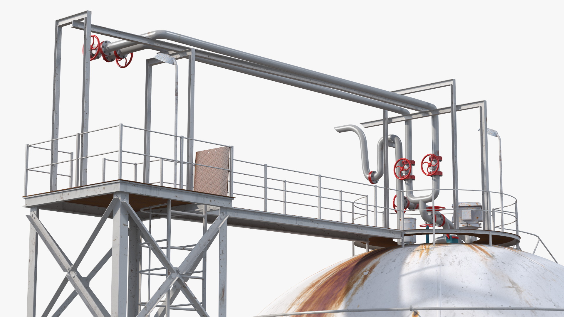 Crude Oil Storage Tank 3D