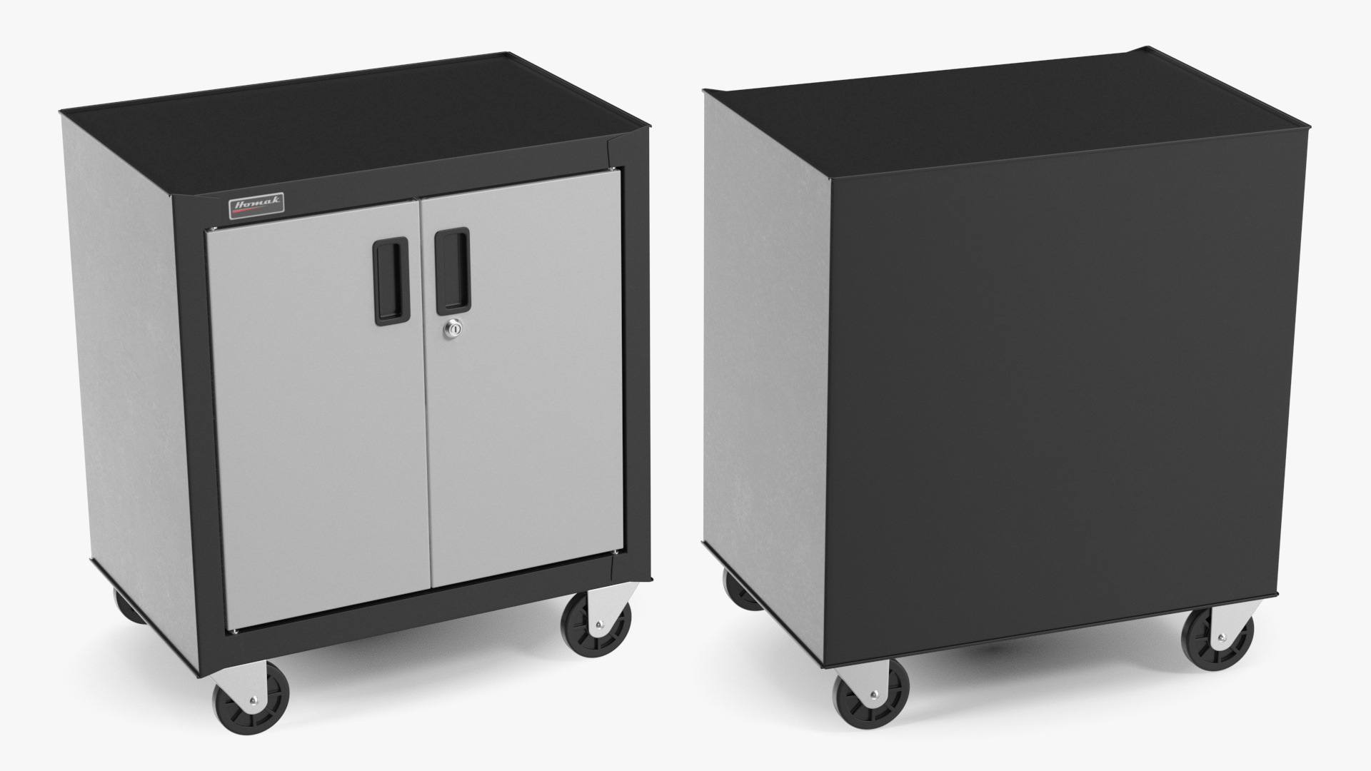 3D Small Freestanding Garage Chest Grey
