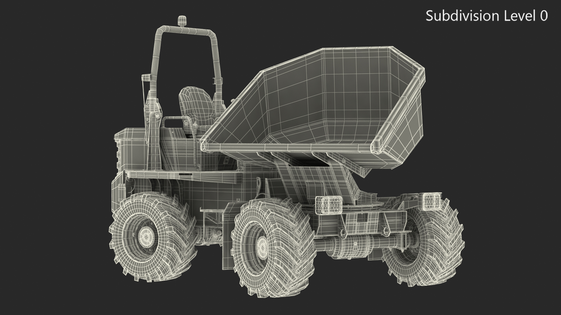 Dumper Generic Dirty Rigged 3D