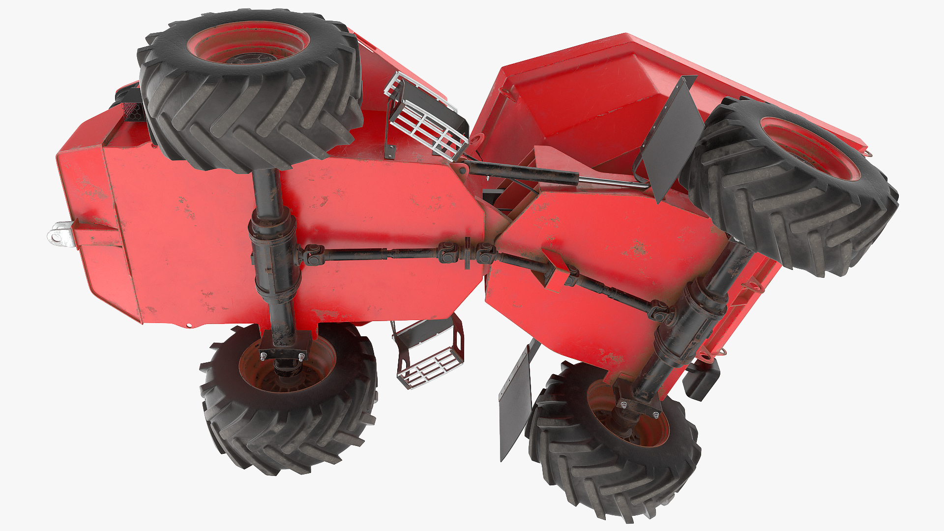 Dumper Generic Dirty Rigged 3D