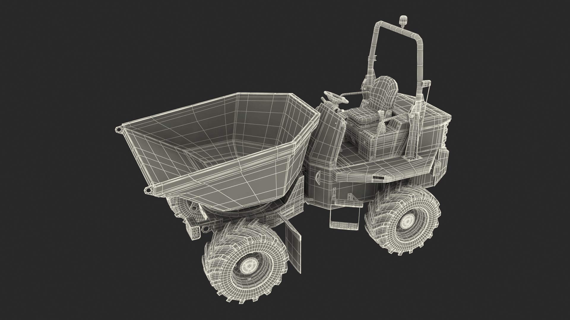 Dumper Generic Dirty Rigged 3D