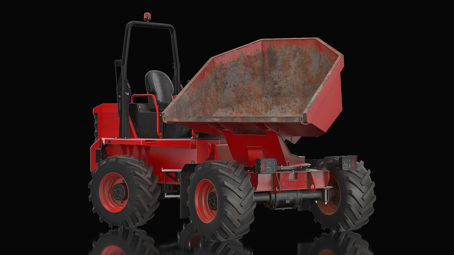 Dumper Generic Dirty Rigged 3D