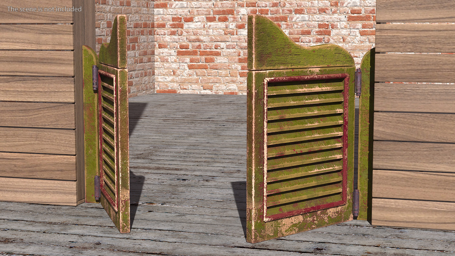 Old Western Saloon Doors 3D model