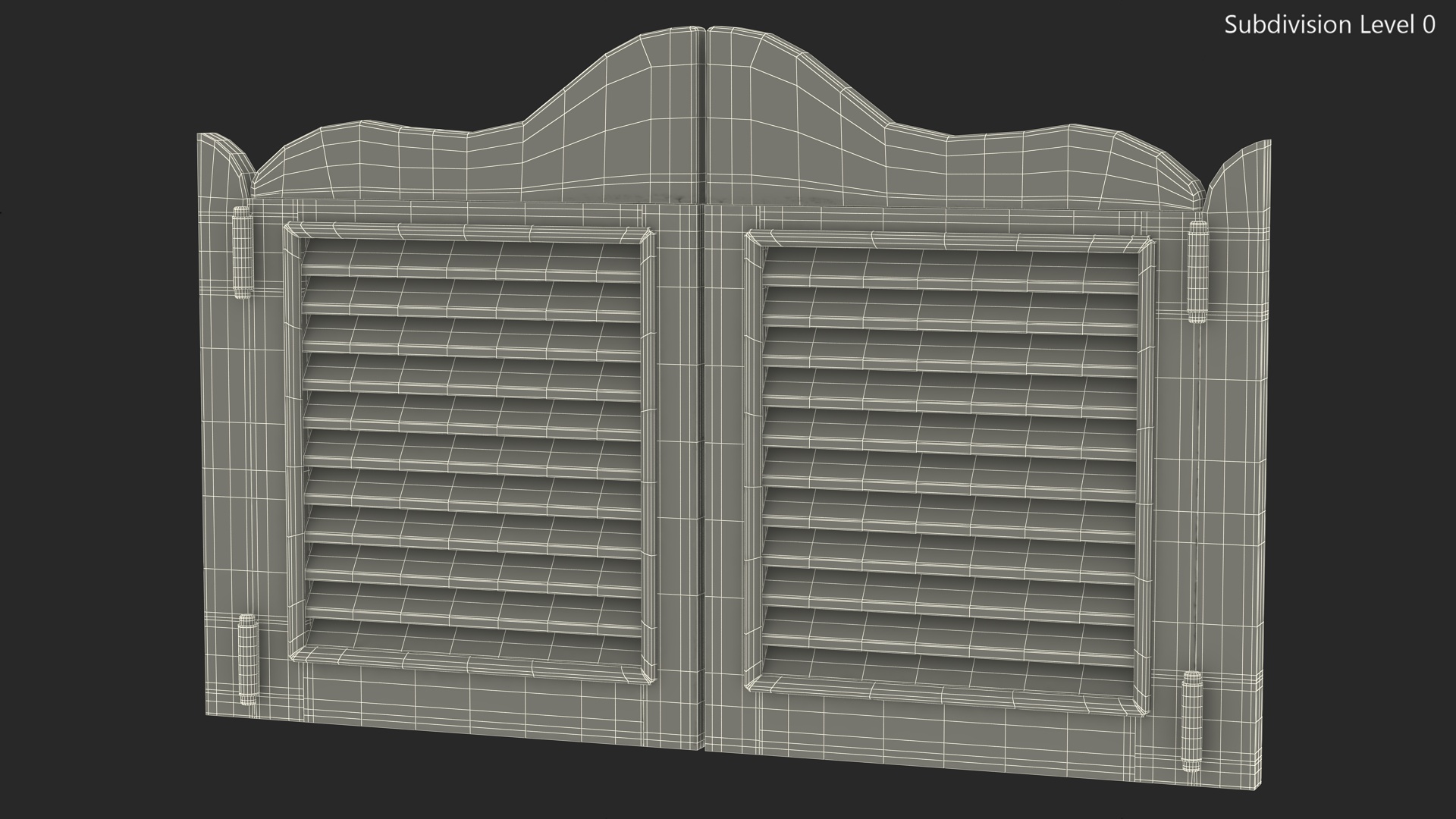 Old Western Saloon Doors 3D model
