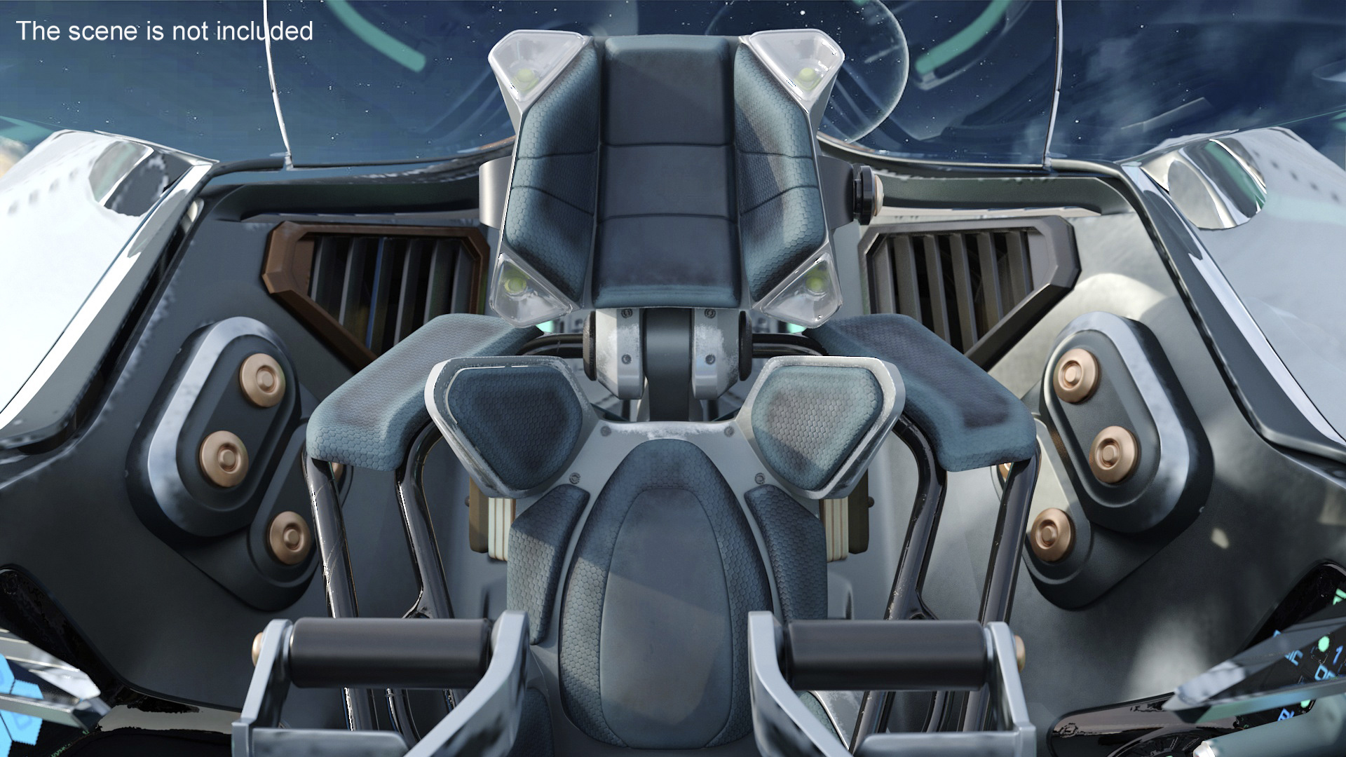 3D model Cockpit Fighter