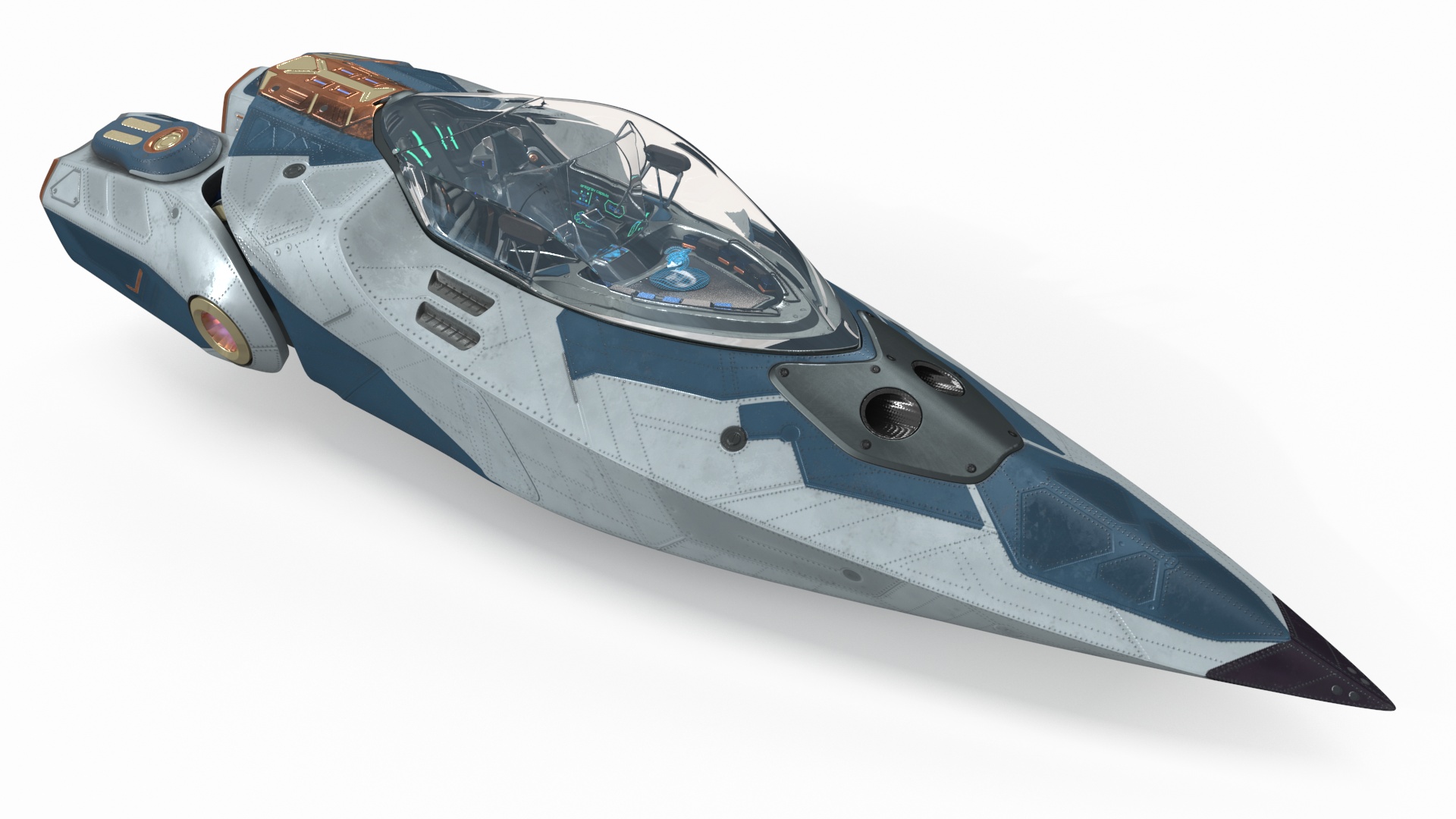 3D model Cockpit Fighter