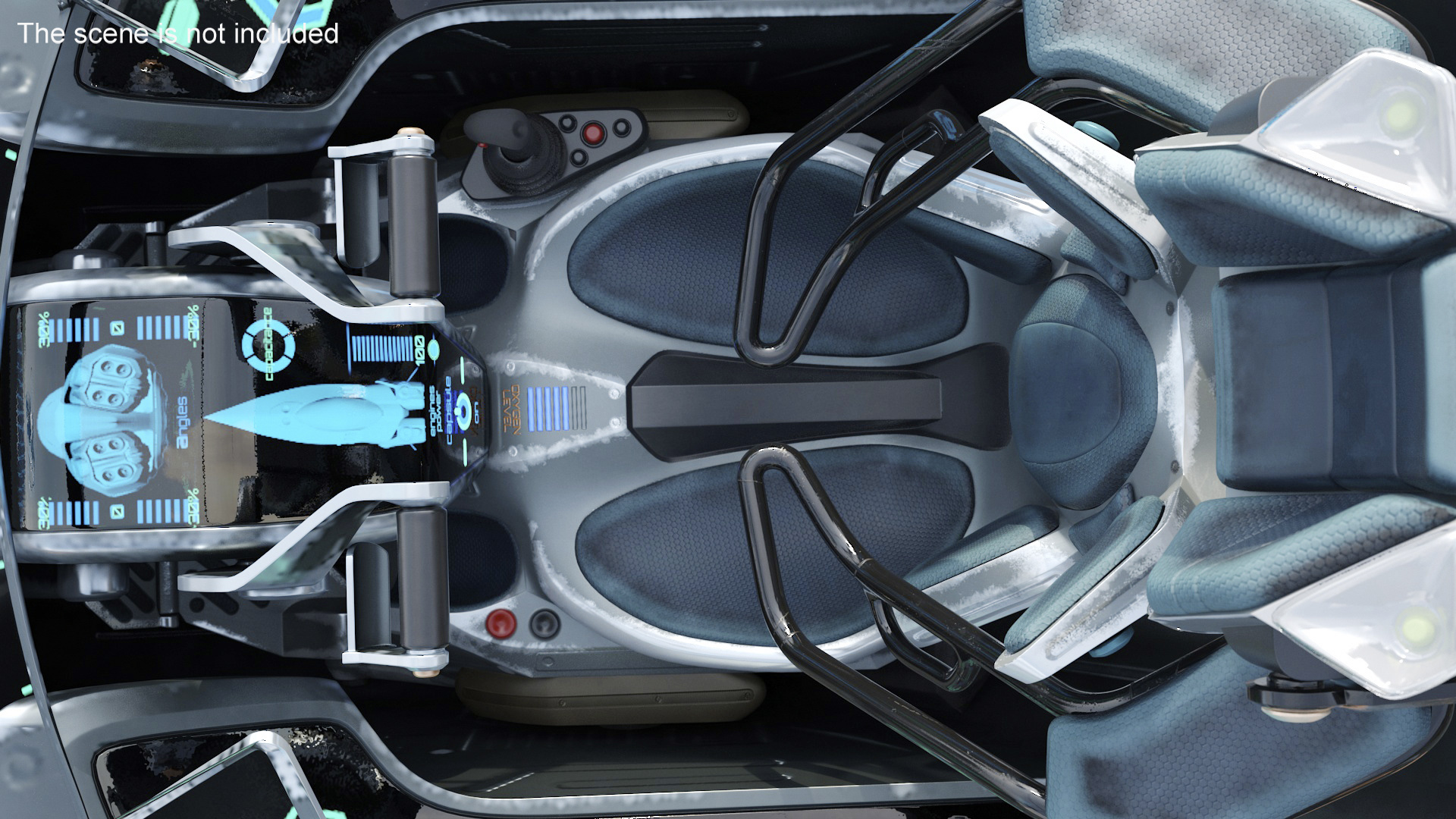 3D model Cockpit Fighter