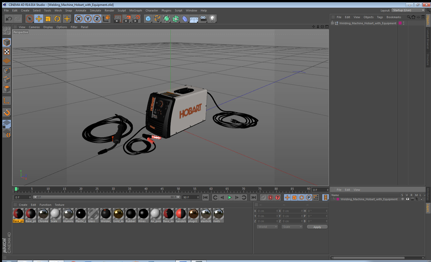 Welding Machine Hobart with Equipment 3D