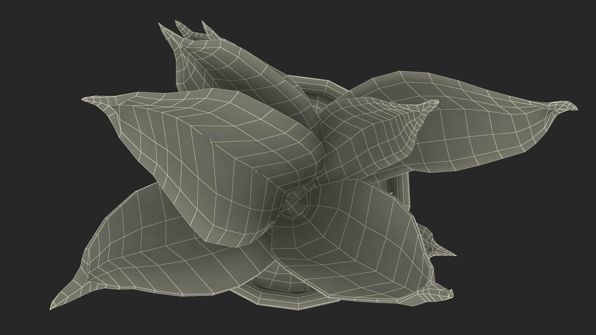 Vipers Bowstring Hemp Plant 3D