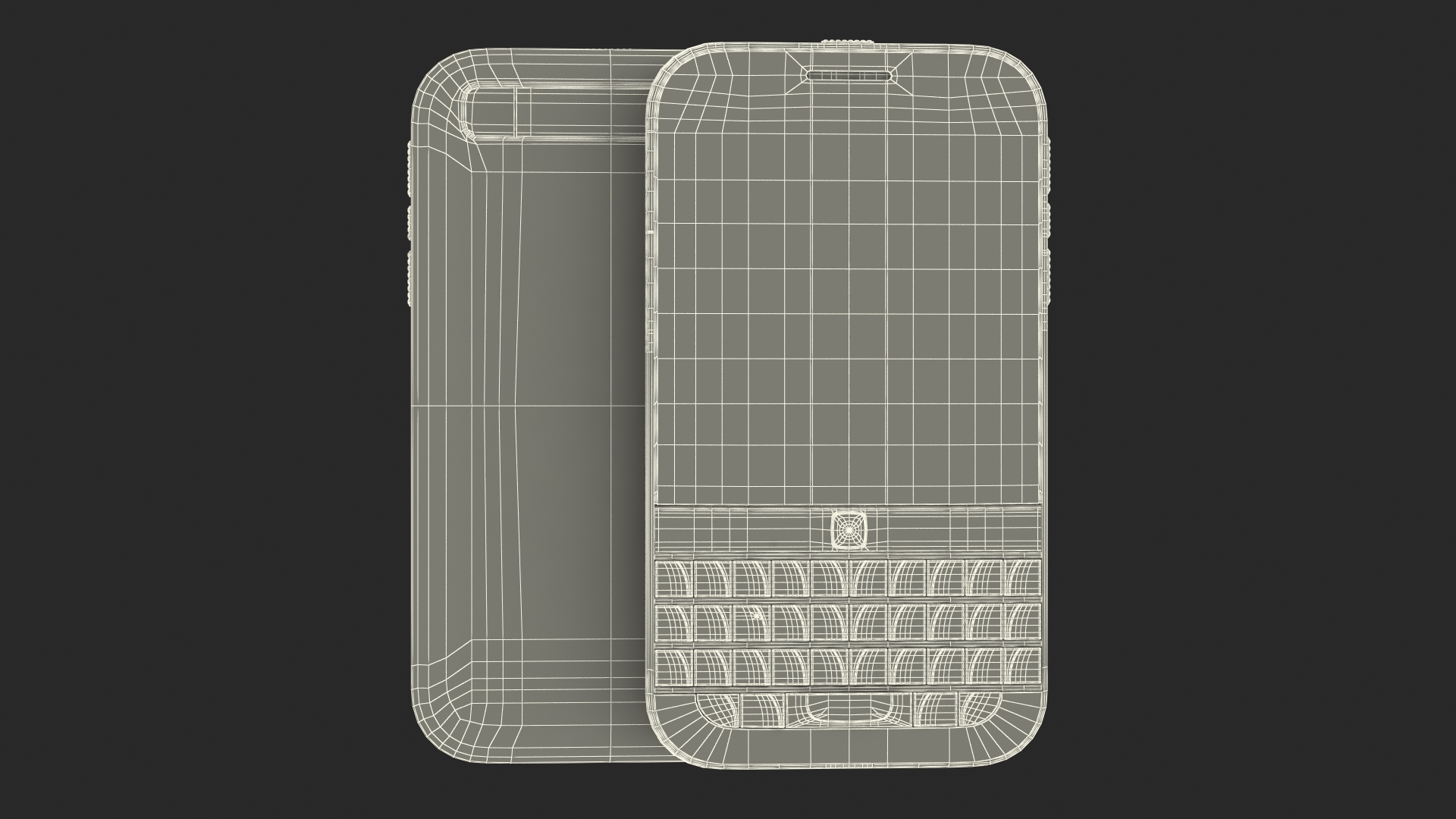 Premium Smartphone BlackBerry Gold 3D model