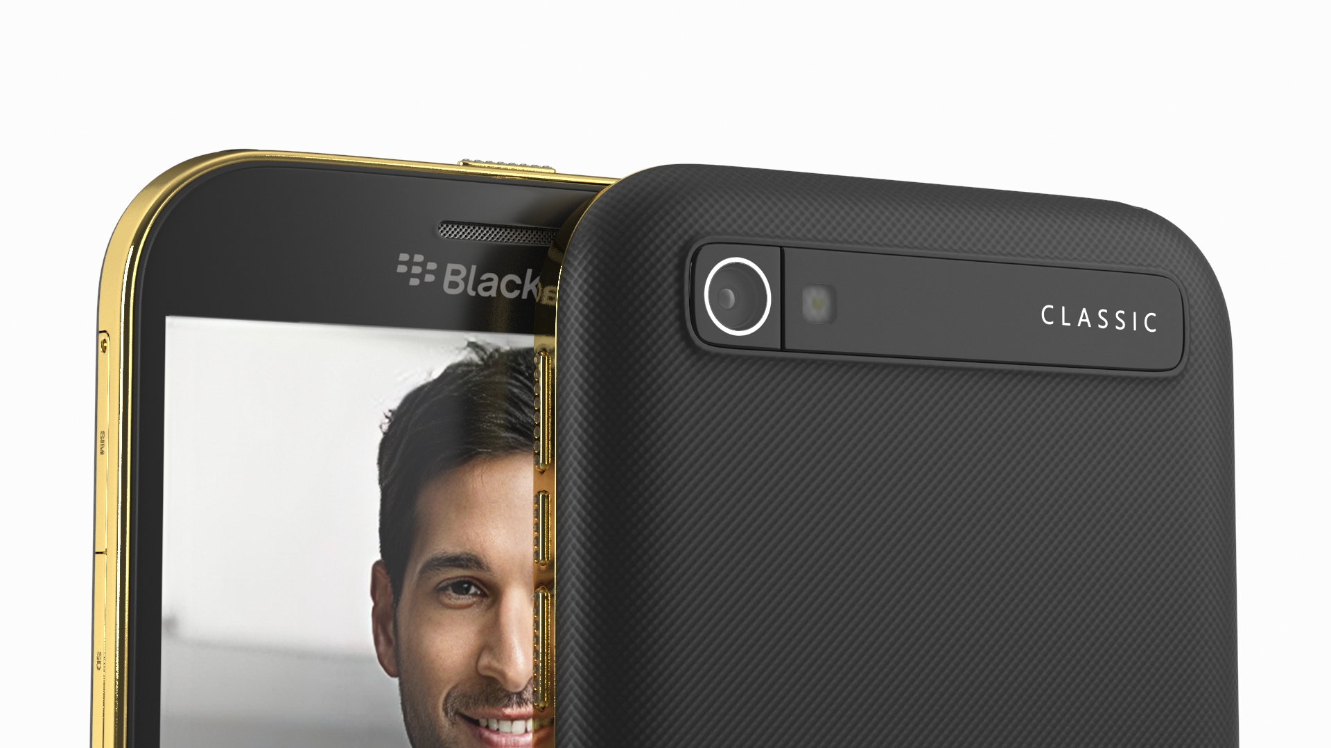 Premium Smartphone BlackBerry Gold 3D model