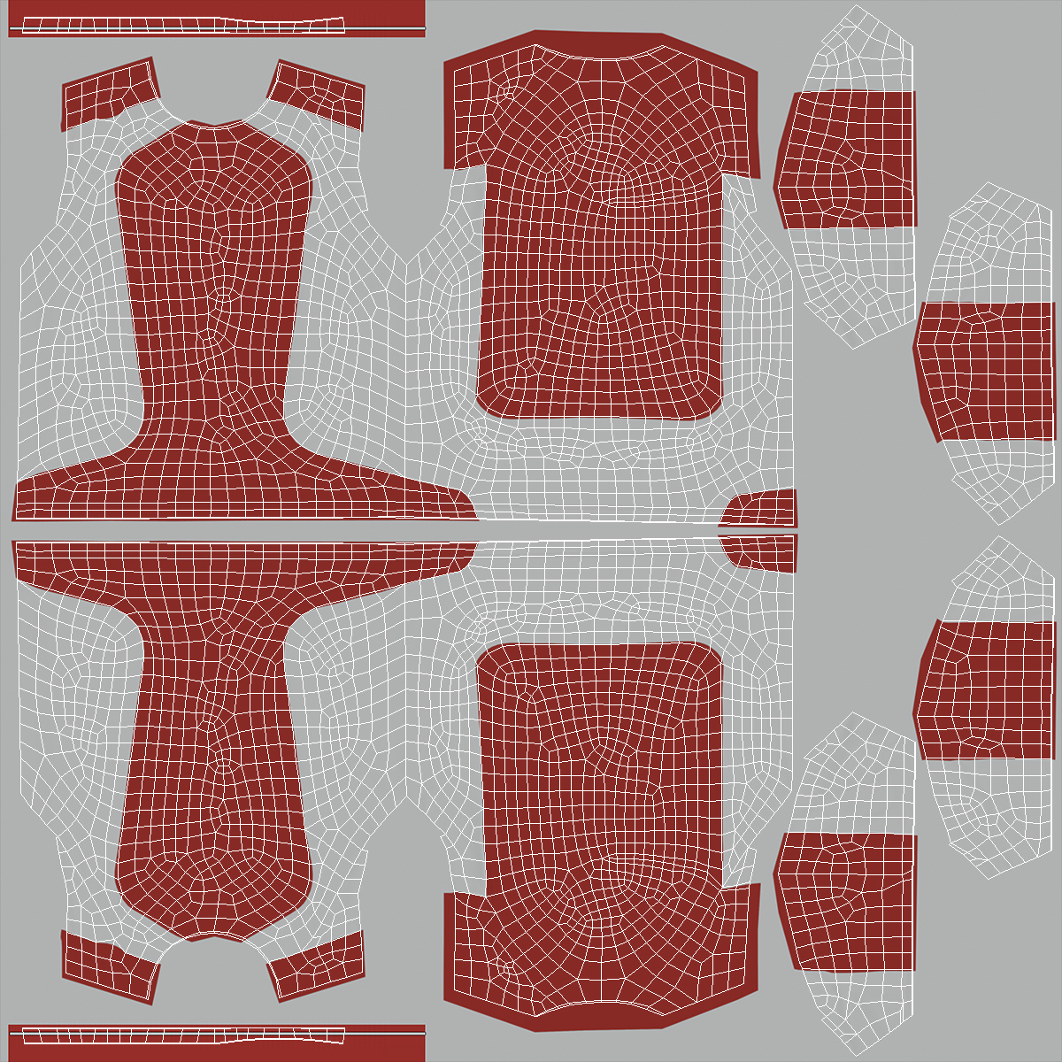 3D Soccer Jersey and Shorts Set model