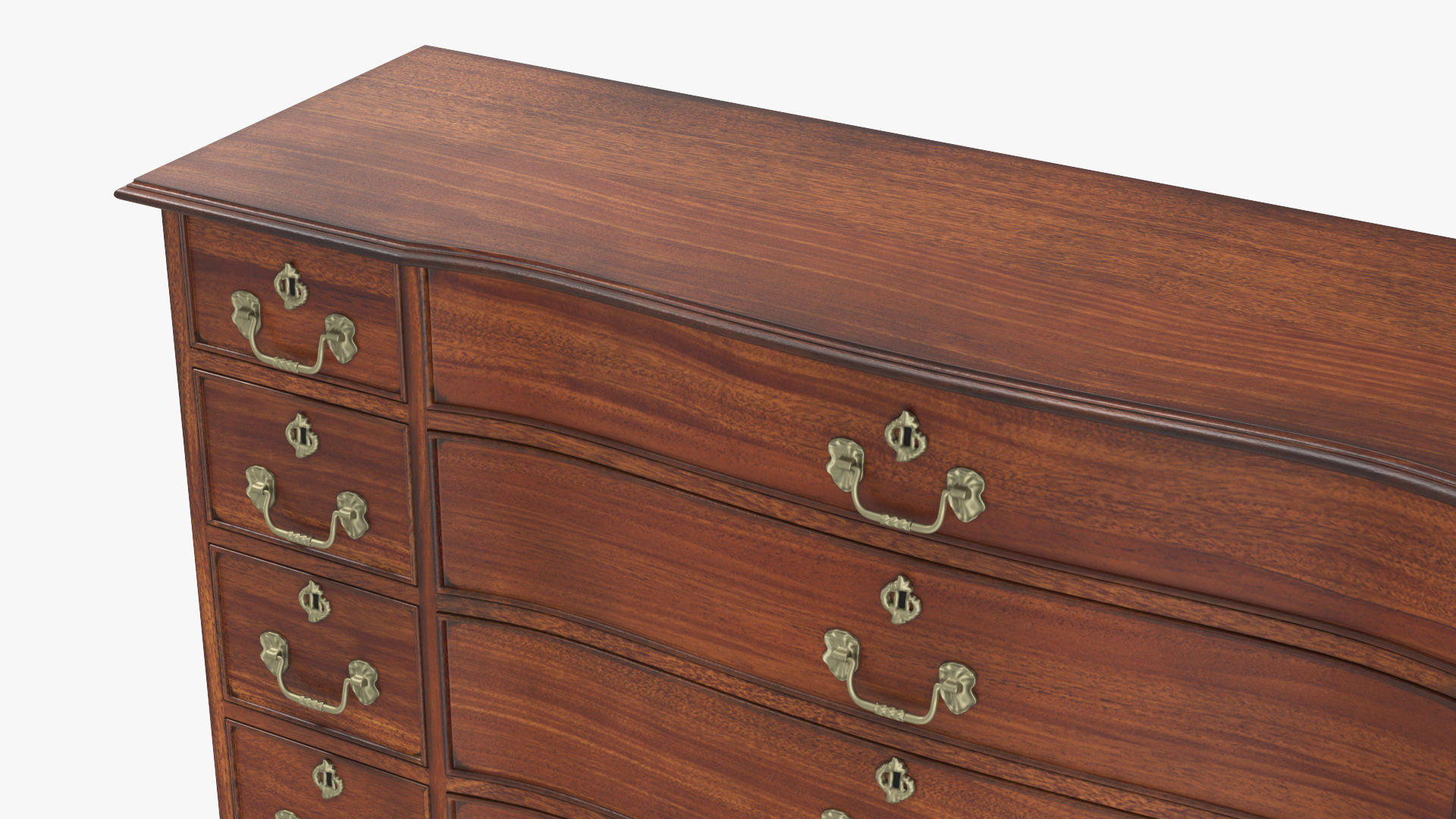 Red Oak Vintage Drawer 3D