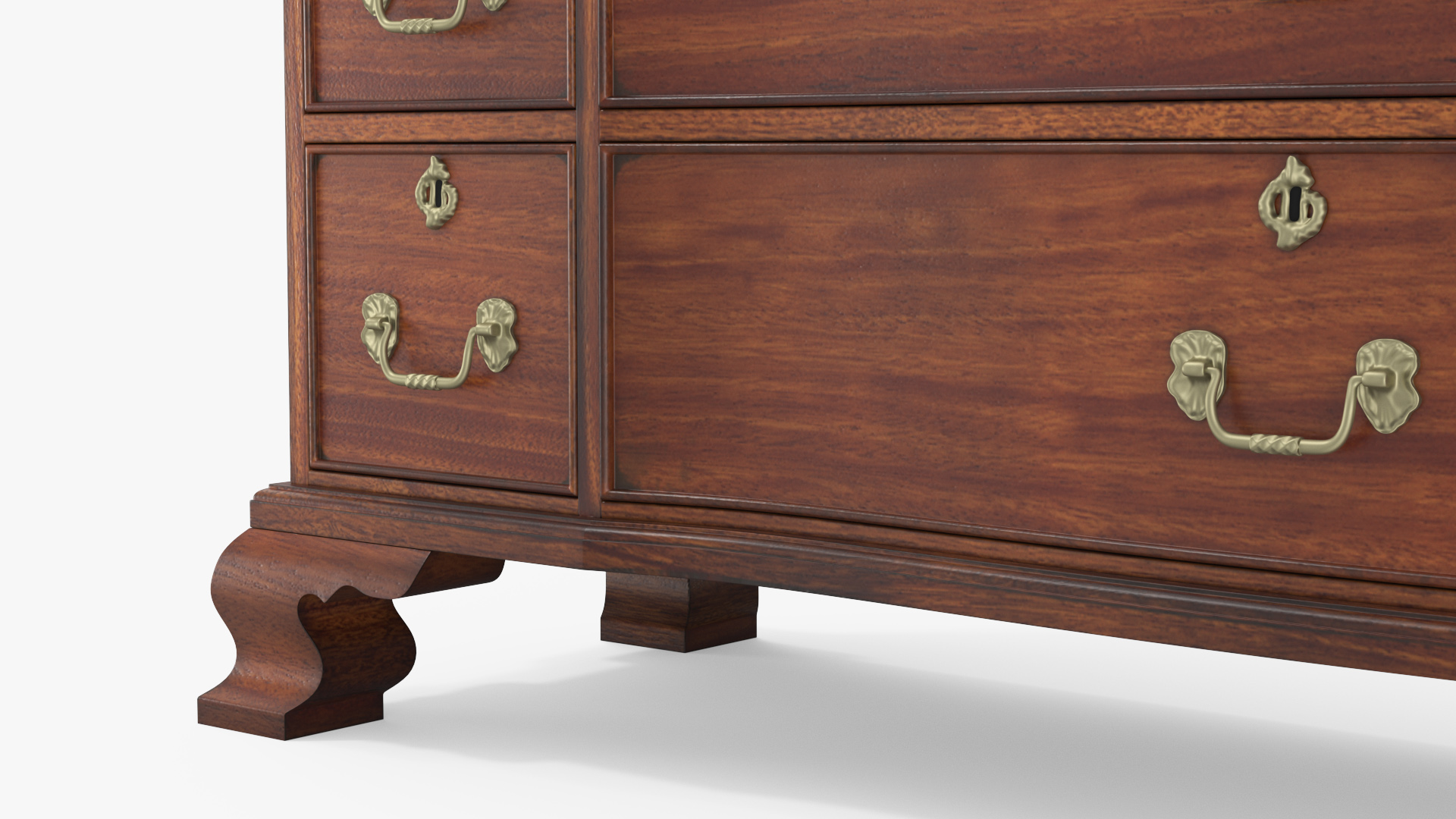 Red Oak Vintage Drawer 3D