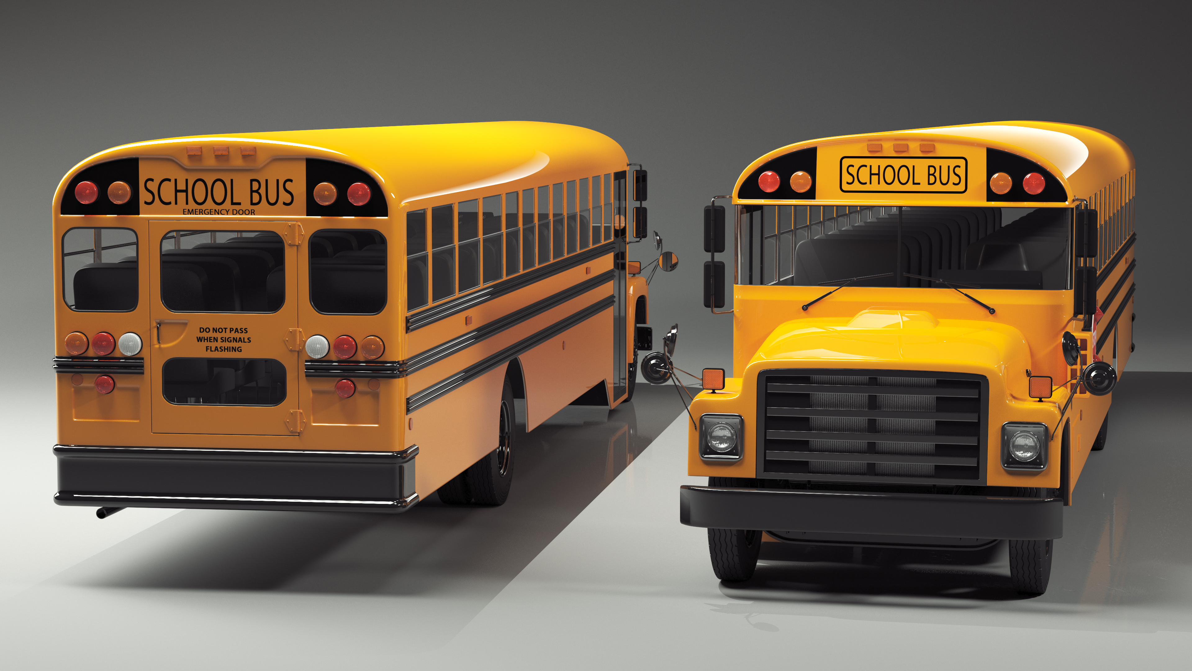 Yellow School Bus 3D