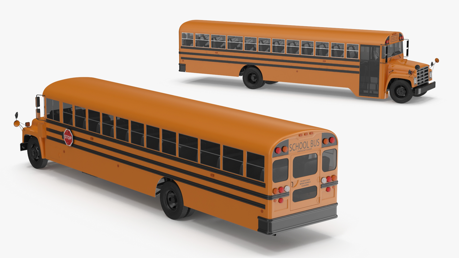 Yellow School Bus 3D