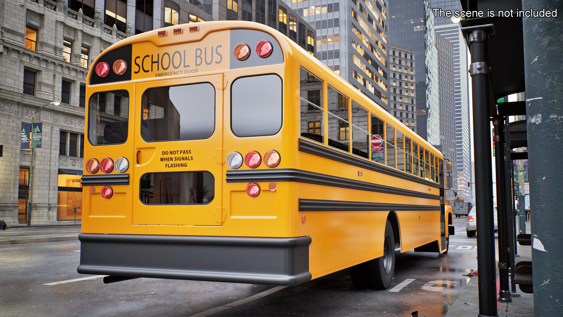 Yellow School Bus 3D