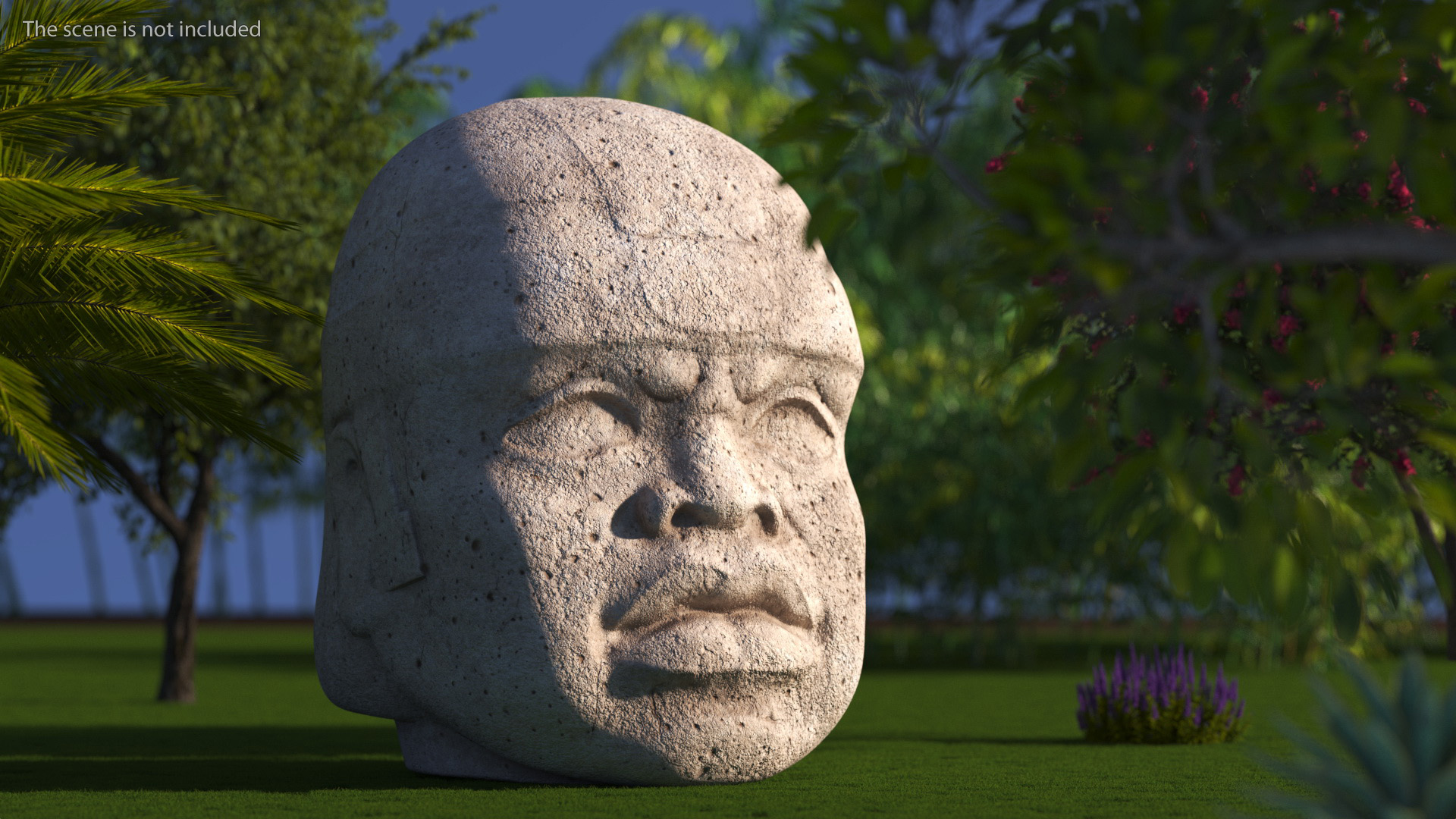 3D model Statue Olmec Colossal Head New