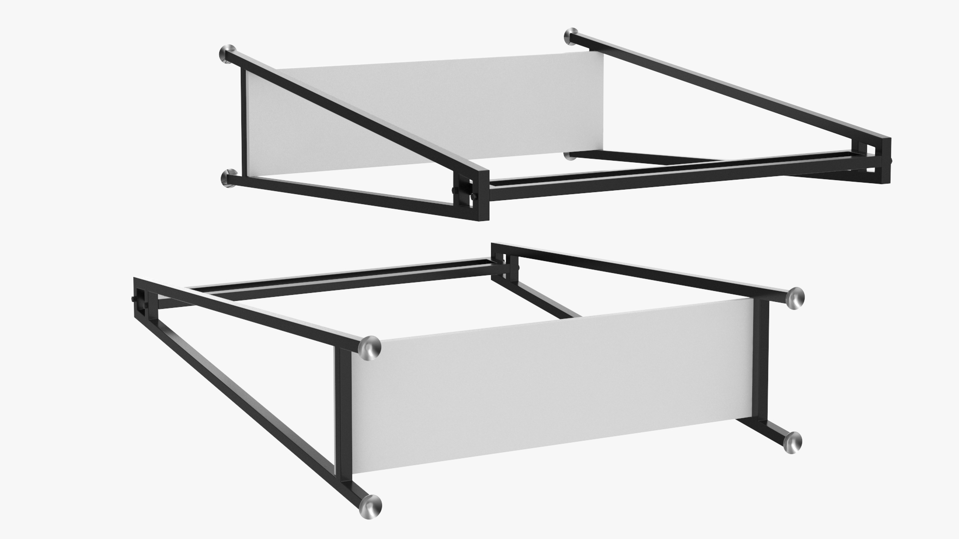 Cloth Coat Rack Black Color 3D