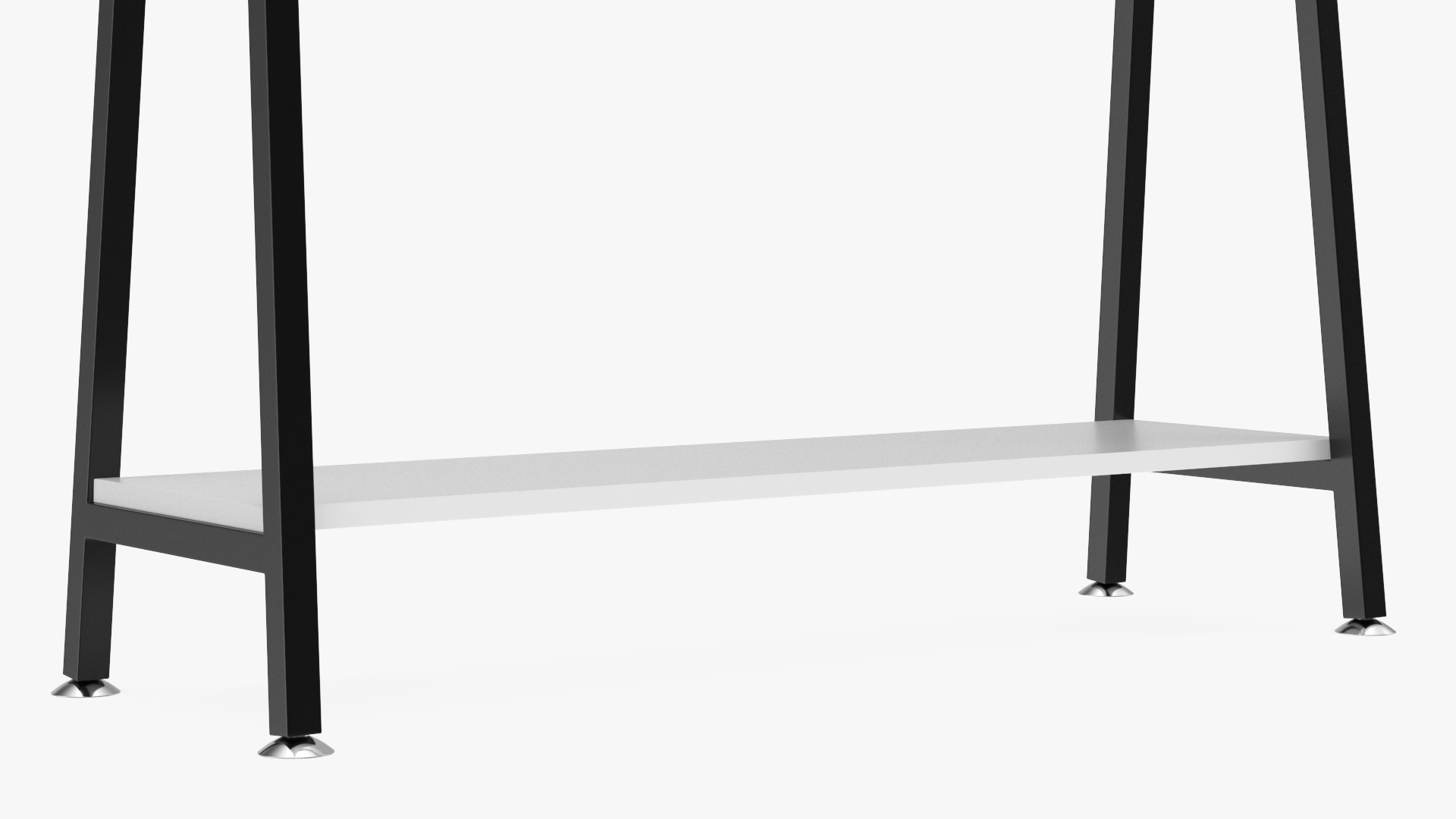 Cloth Coat Rack Black Color 3D