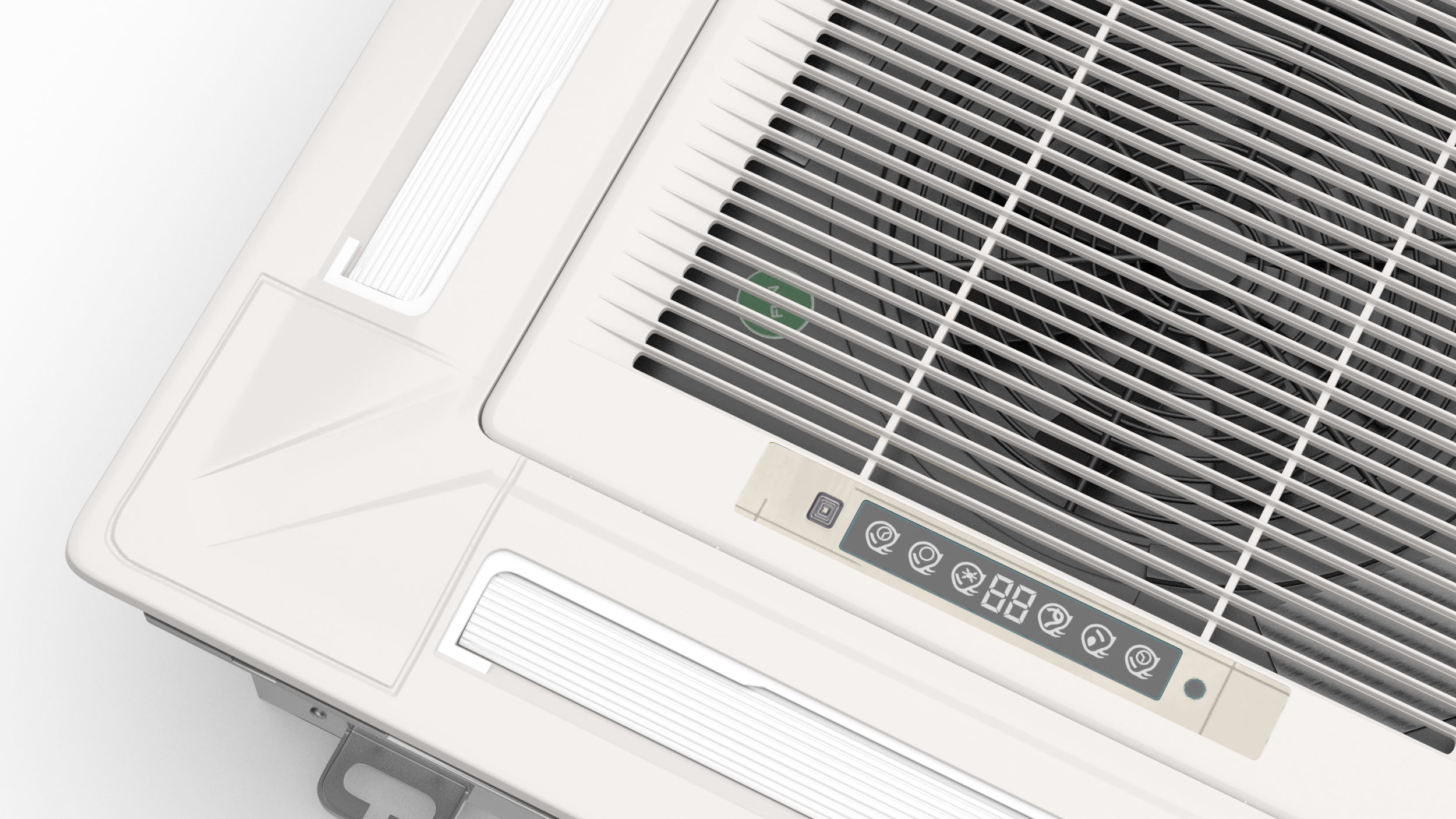 3D 4-Way Cassette Fan Coil Unit model