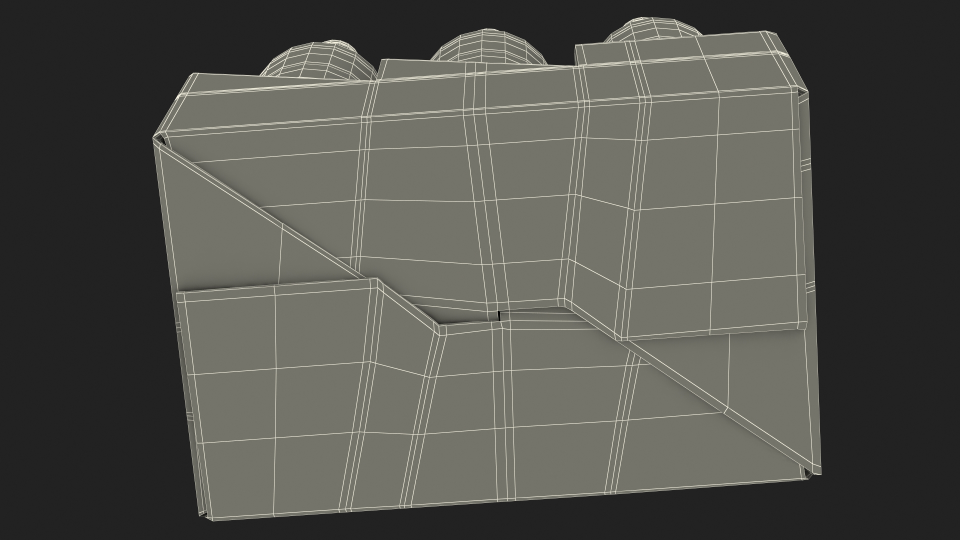Cardboard Bottle Carrier With Wine 3D model