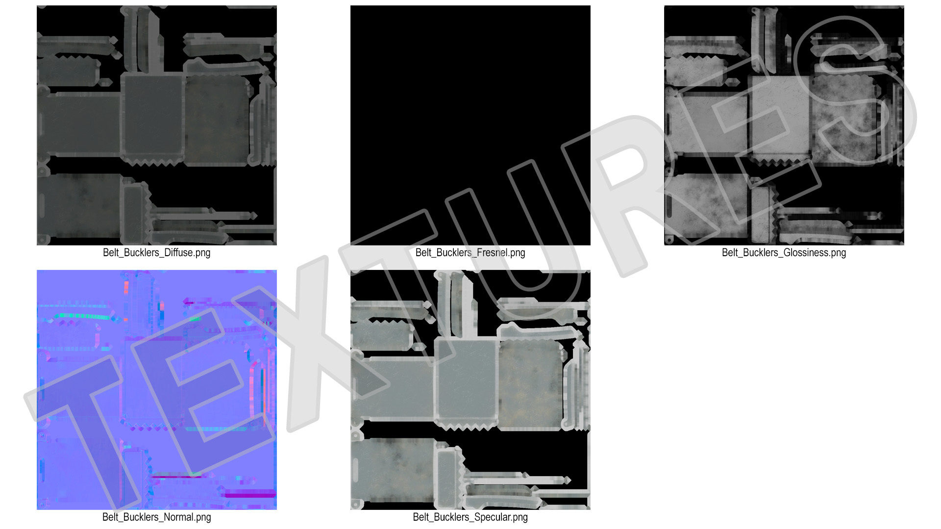 3D Used Buckle Belt