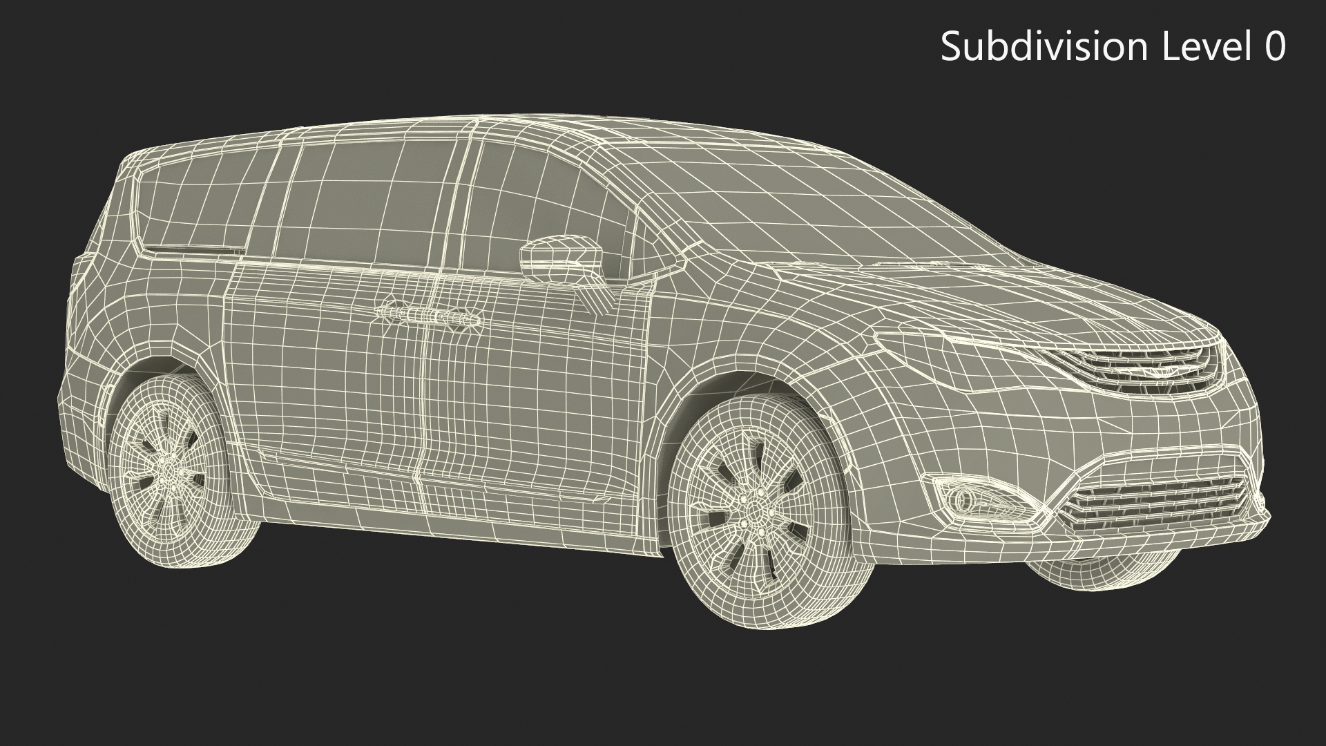 3D Chrysler Pacifica Simple Interior model