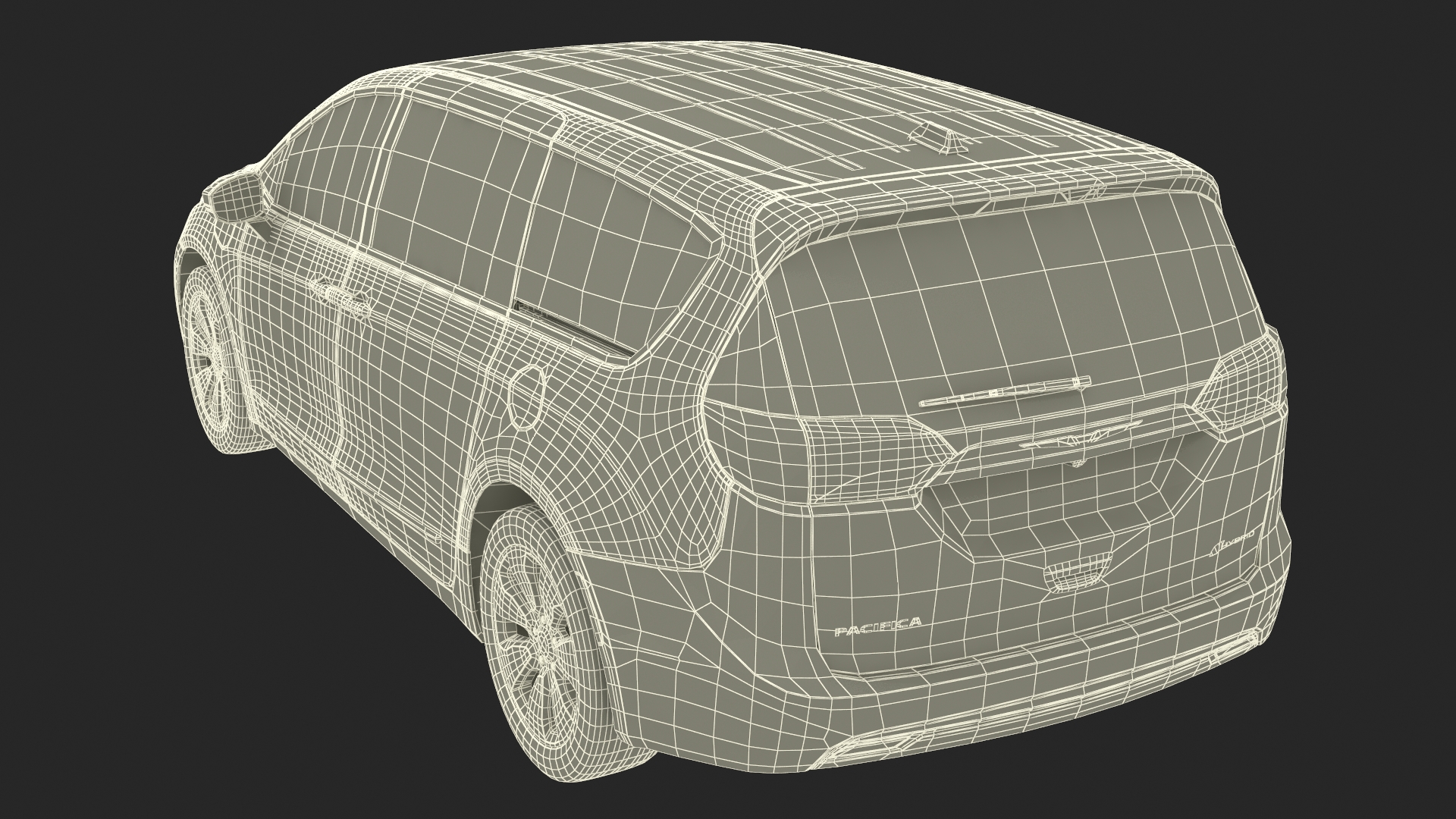 3D Chrysler Pacifica Simple Interior model