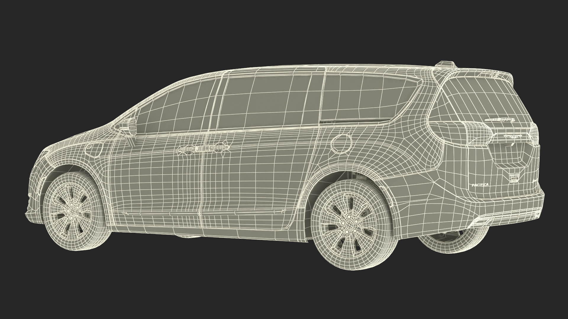 3D Chrysler Pacifica Simple Interior model